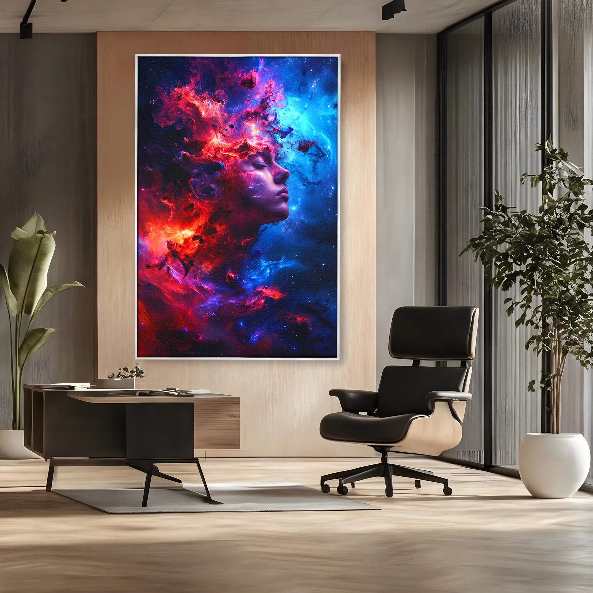 Tablou Canvas Premium LuxCanva® S1005, Vis Cosmic, Portret, Abstract, Spatiu, Fantezie, Dormitor, Culori Vibrante