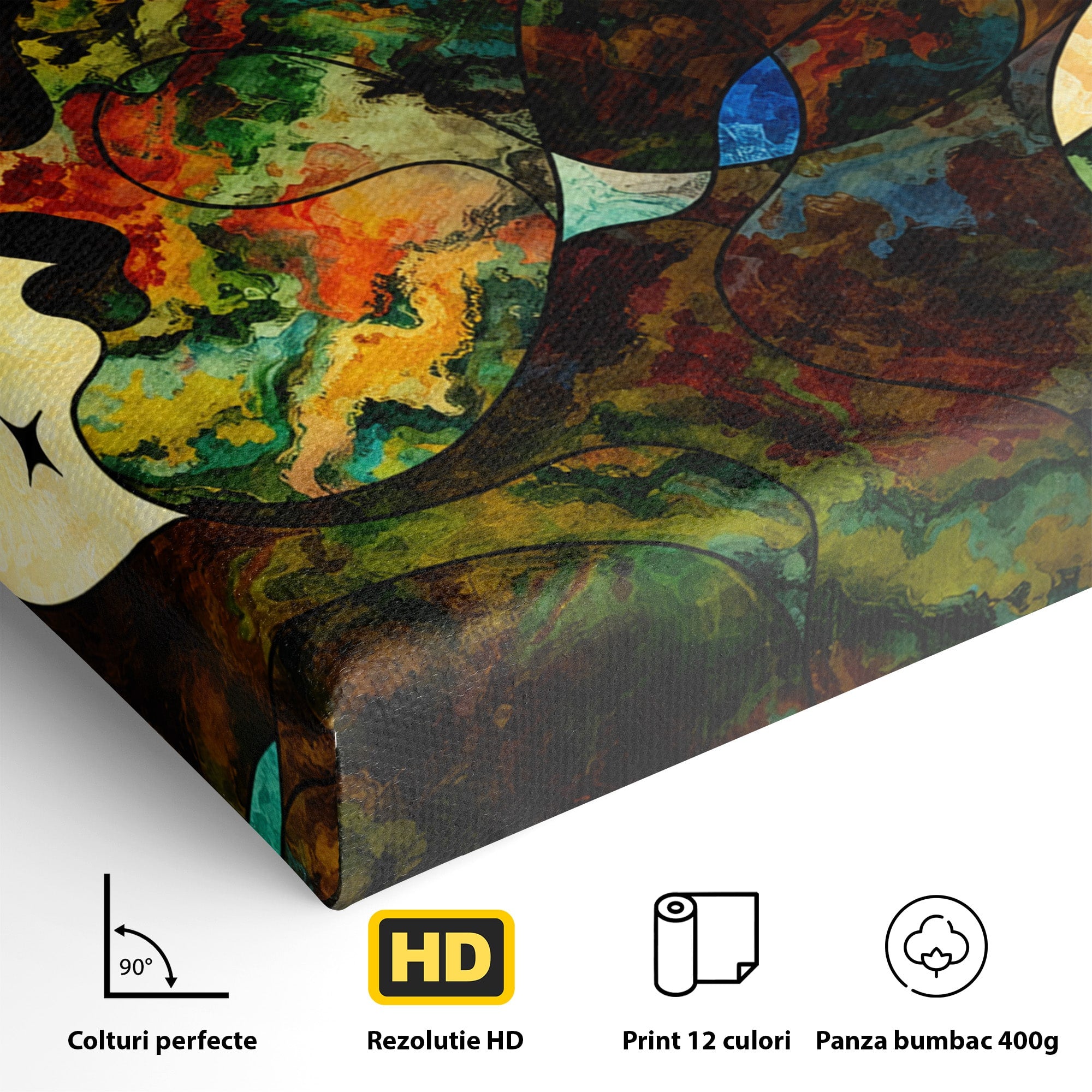 Tablou Canvas Premium LuxCanva® S1010, Cosmosul Visator, Cosmos, Vis, Abstract, Univers, Living, Culori Vibrante