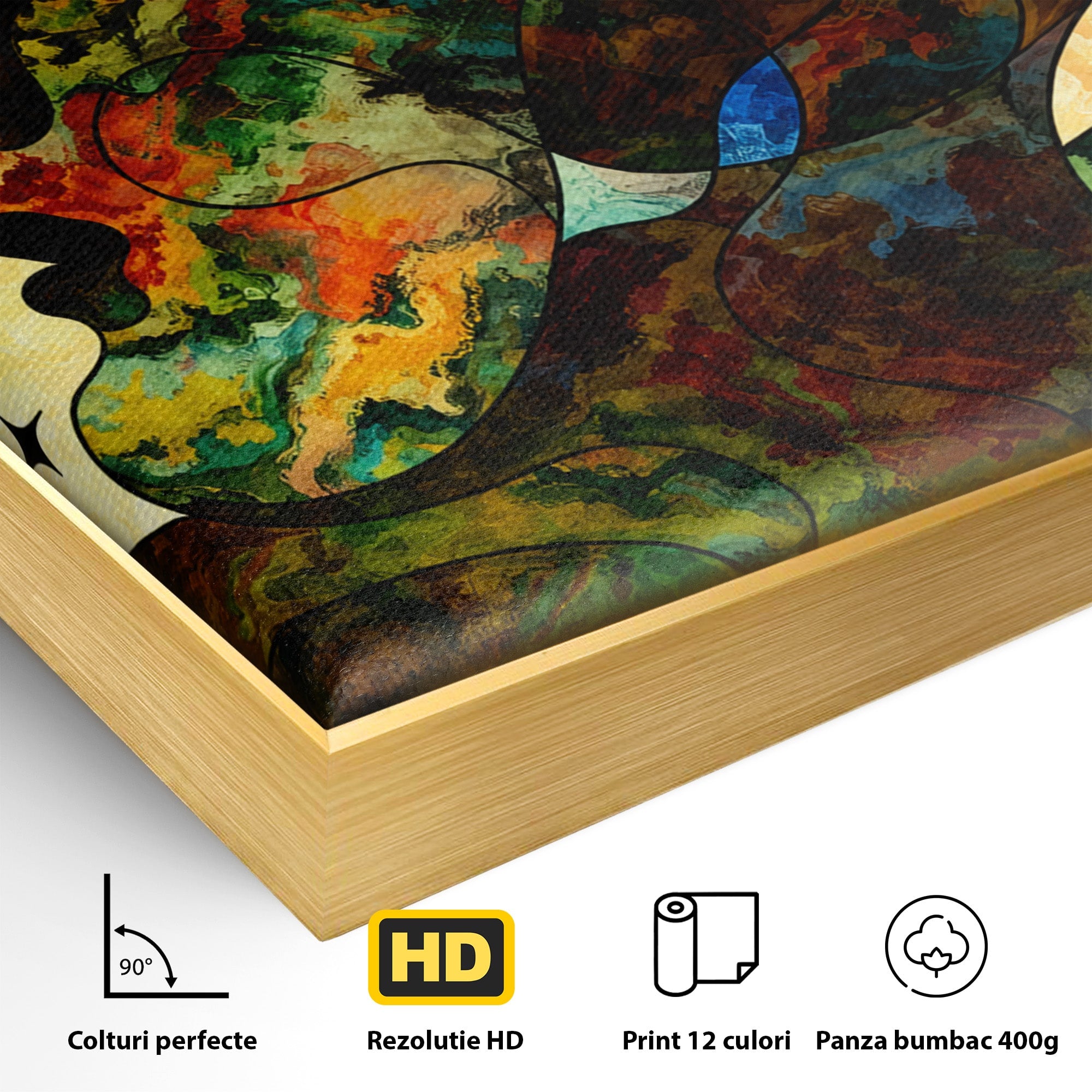 Tablou Canvas Premium LuxCanva® S1010, Cosmosul Visator, Cosmos, Vis, Abstract, Univers, Living, Culori Vibrante