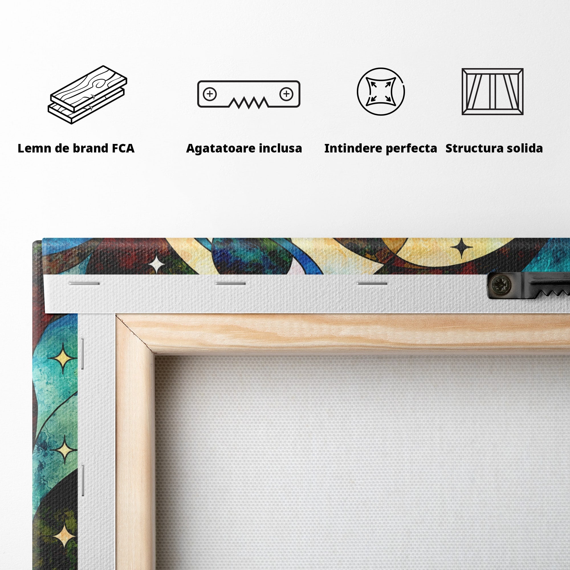 Tablou Canvas Premium LuxCanva® S1010, Cosmosul Visator, Cosmos, Vis, Abstract, Univers, Living, Culori Vibrante
