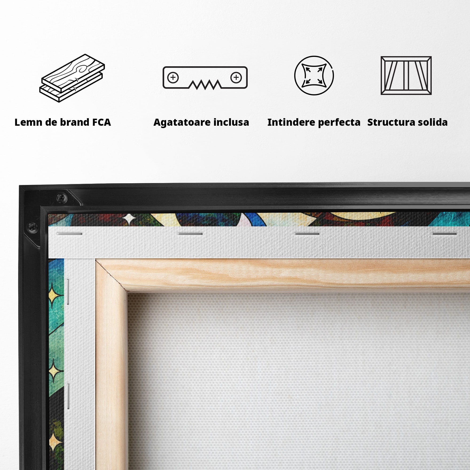 Tablou Canvas Premium LuxCanva® S1010, Cosmosul Visator, Cosmos, Vis, Abstract, Univers, Living, Culori Vibrante