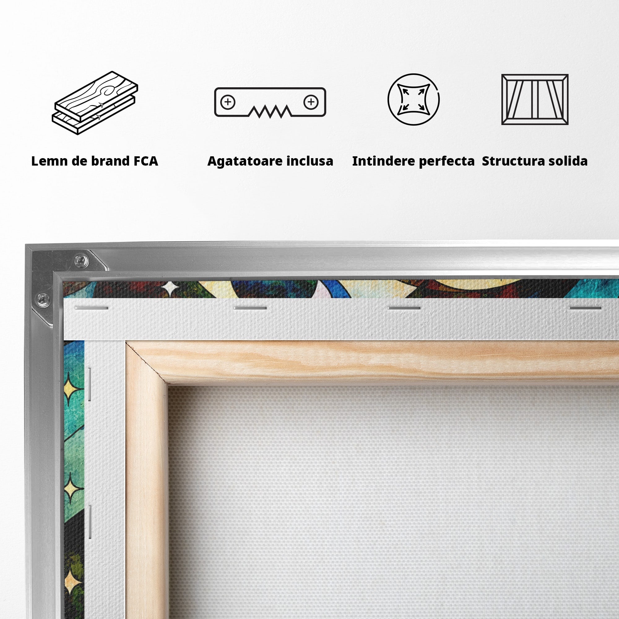 Tablou Canvas Premium LuxCanva® S1010, Cosmosul Visator, Cosmos, Vis, Abstract, Univers, Living, Culori Vibrante