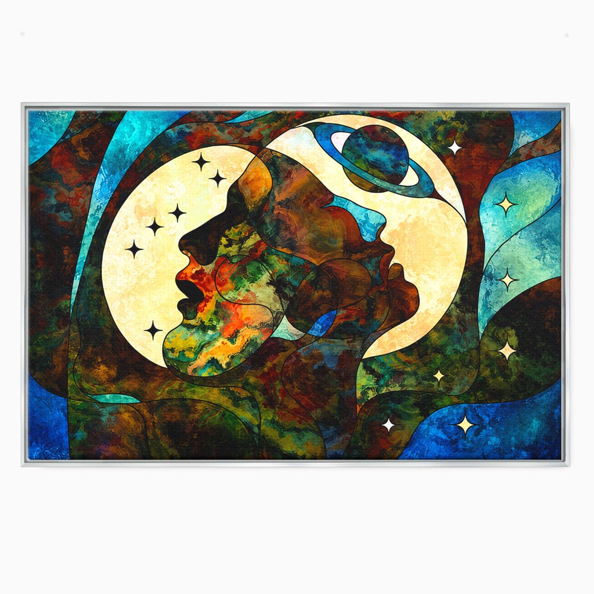 Tablou Canvas Premium LuxCanva® S1010, Cosmosul Visator, Cosmos, Vis, Abstract, Univers, Living, Culori Vibrante