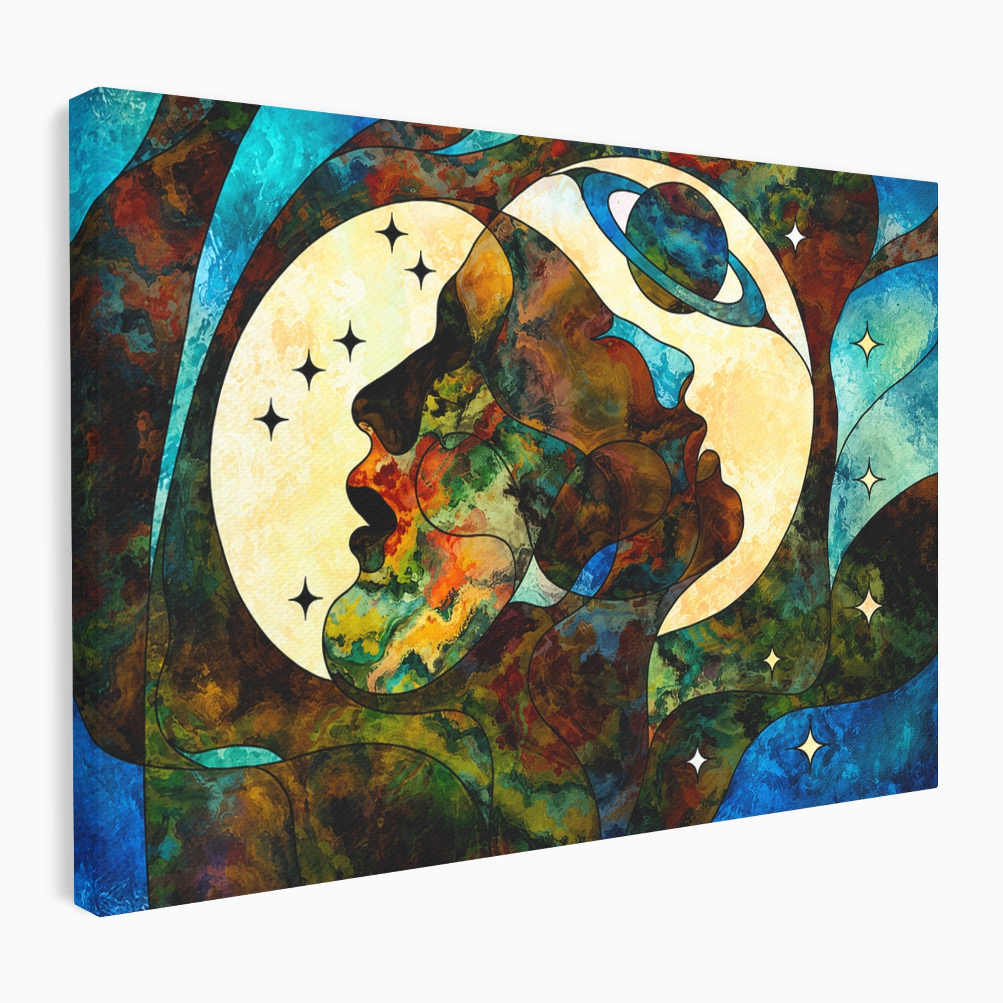 Tablou Canvas Premium LuxCanva® S1010, Cosmosul Visator, Cosmos, Vis, Abstract, Univers, Living, Culori Vibrante