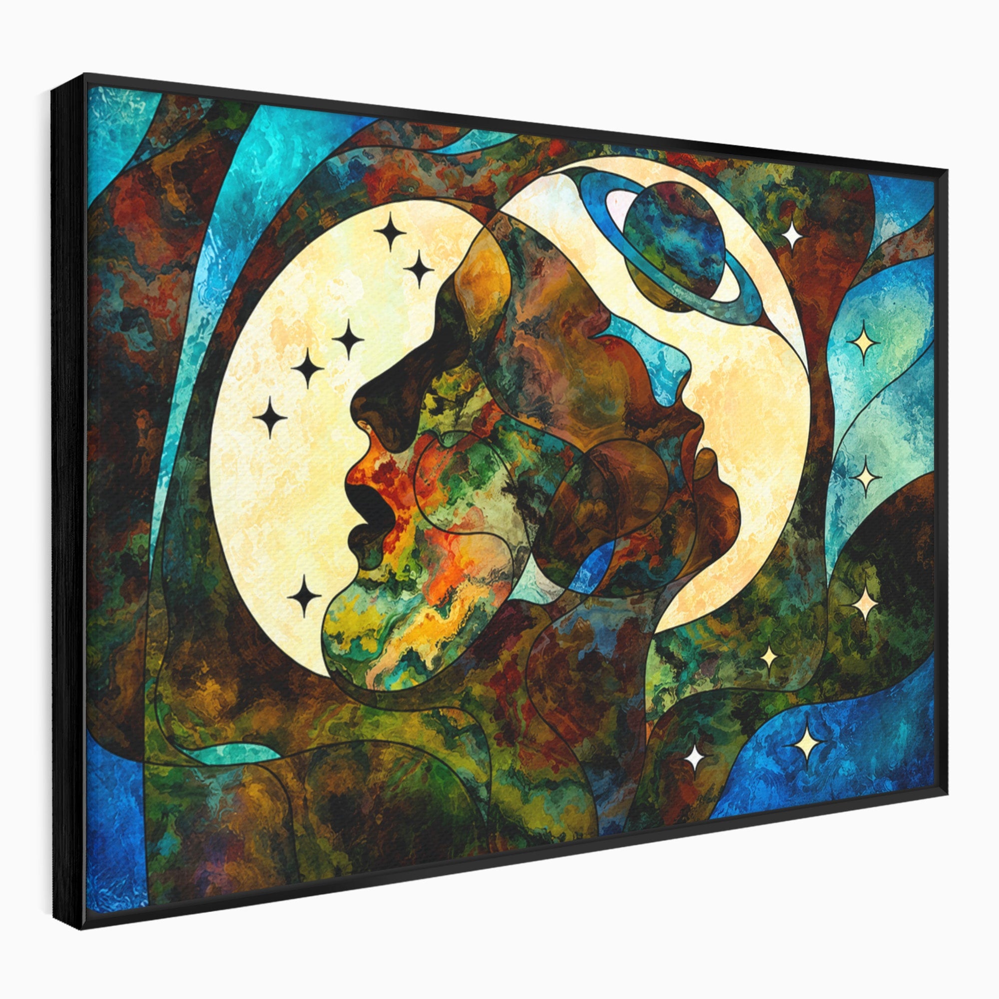 Tablou Canvas Premium LuxCanva® S1010, Cosmosul Visator, Cosmos, Vis, Abstract, Univers, Living, Culori Vibrante
