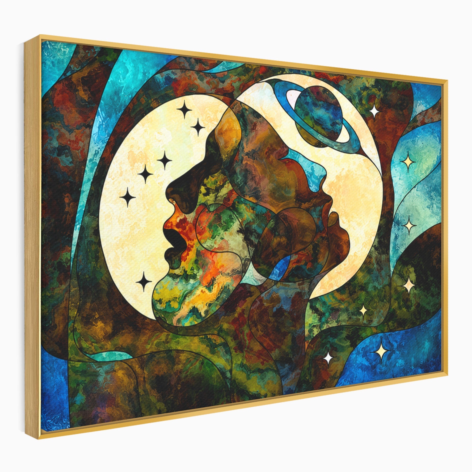 Tablou Canvas Premium LuxCanva® S1010, Cosmosul Visator, Cosmos, Vis, Abstract, Univers, Living, Culori Vibrante