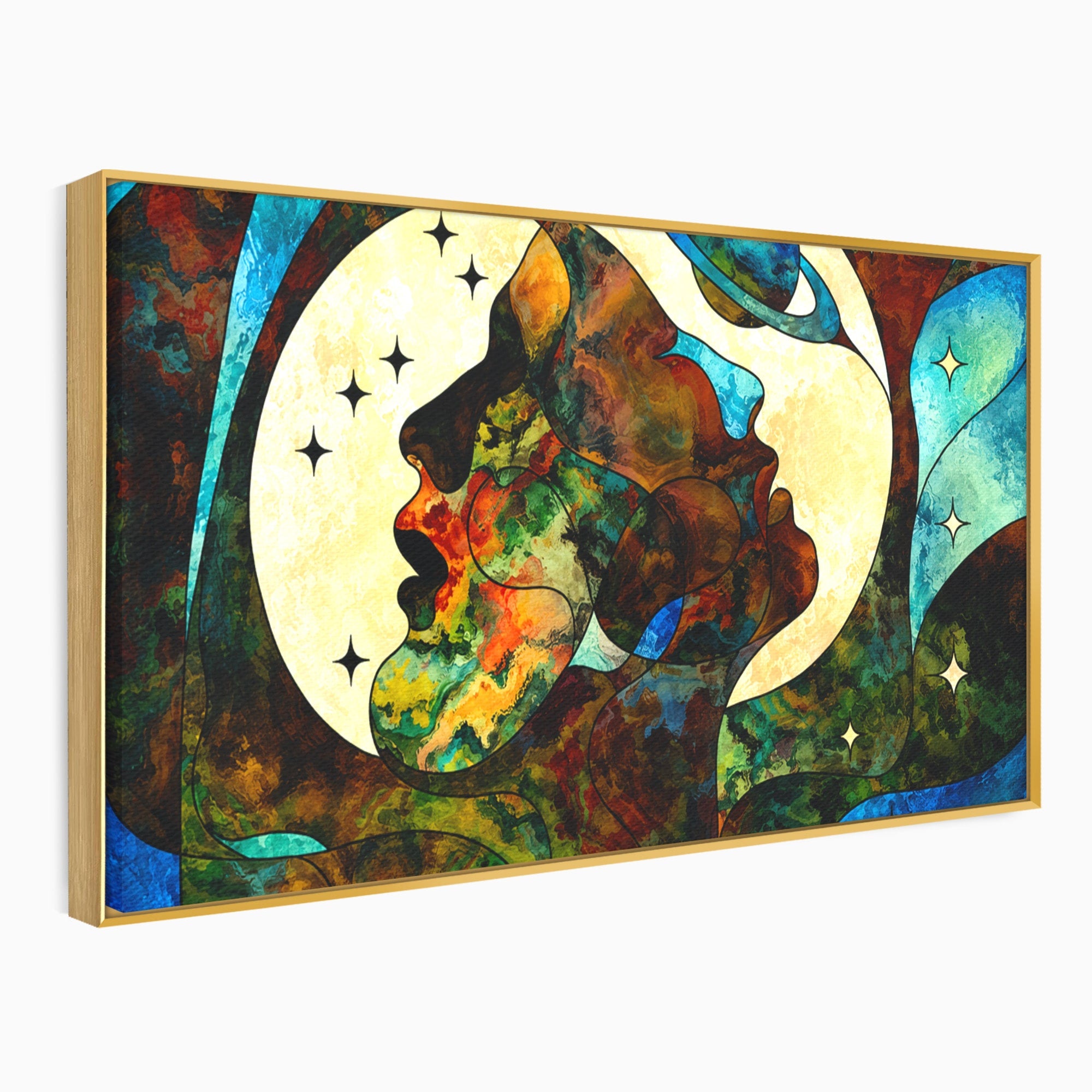Tablou Canvas Premium LuxCanva® S1010, Cosmosul Visator, Cosmos, Vis, Abstract, Univers, Living, Culori Vibrante