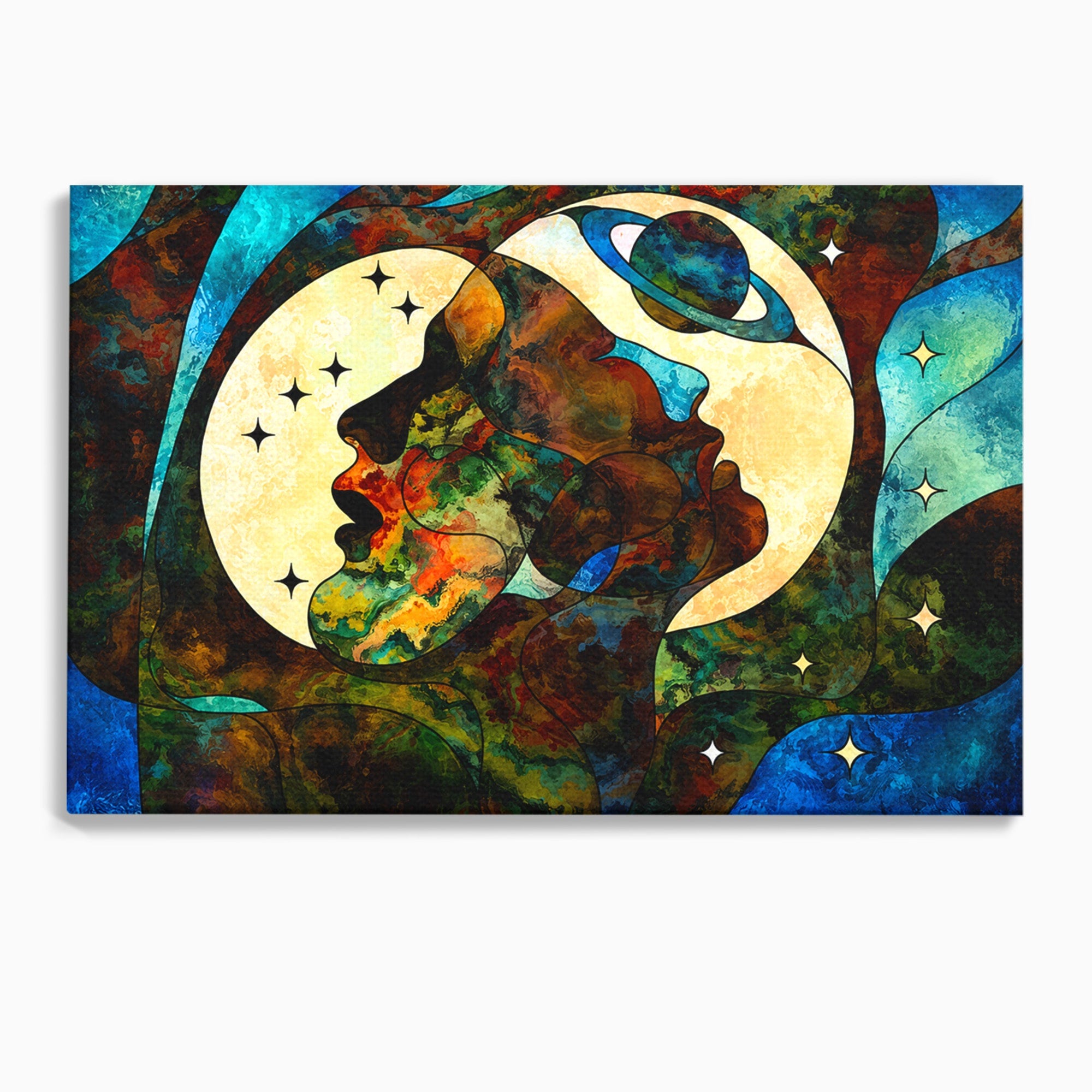 Tablou Canvas Premium LuxCanva® S1010, Cosmosul Visator, Cosmos, Vis, Abstract, Univers, Living, Culori Vibrante