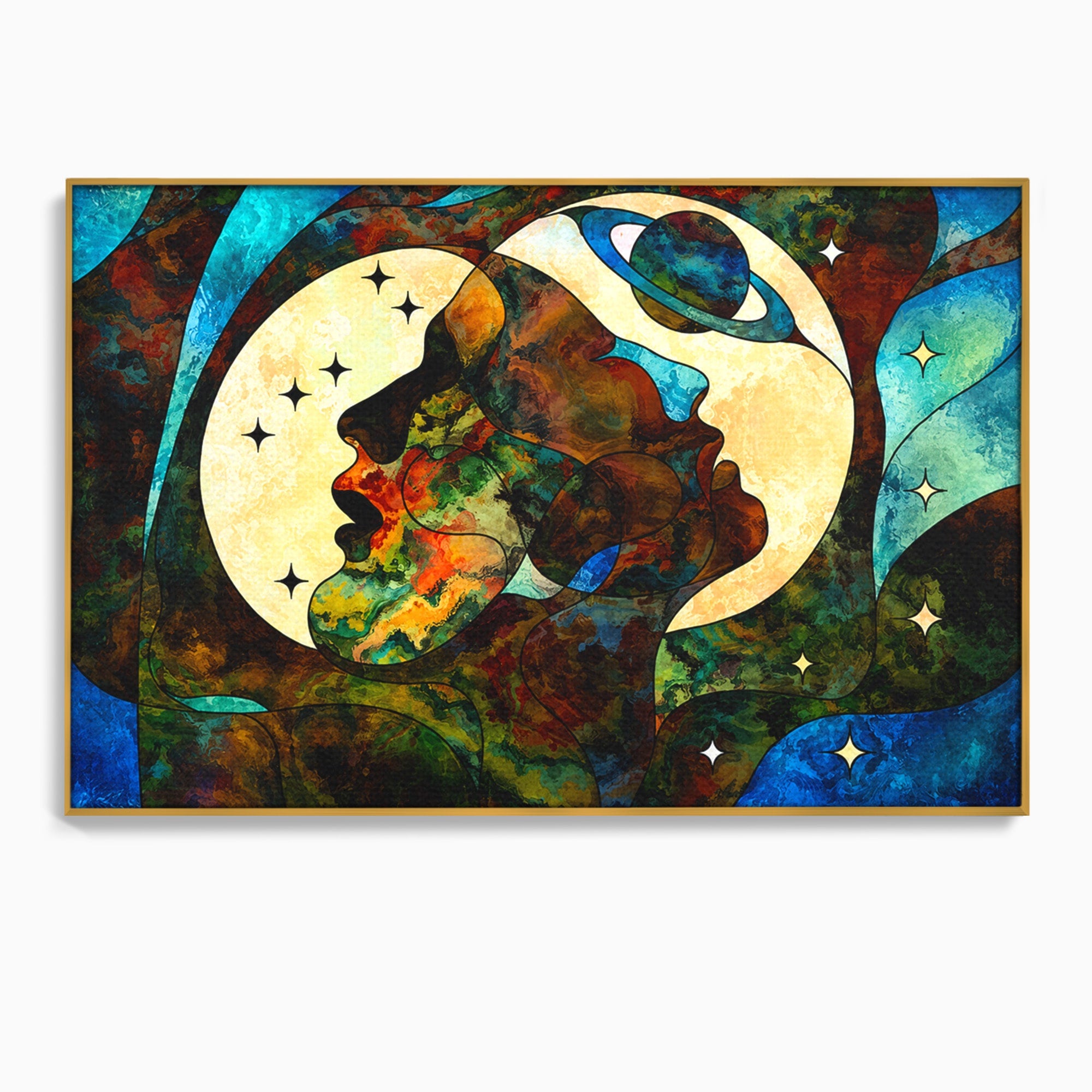 Tablou Canvas Premium LuxCanva® S1010, Cosmosul Visator, Cosmos, Vis, Abstract, Univers, Living, Culori Vibrante