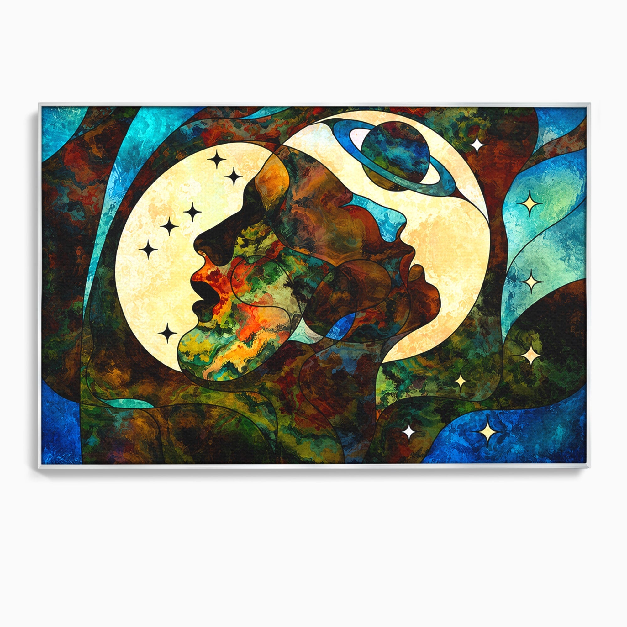Tablou Canvas Premium LuxCanva® S1010, Cosmosul Visator, Cosmos, Vis, Abstract, Univers, Living, Culori Vibrante