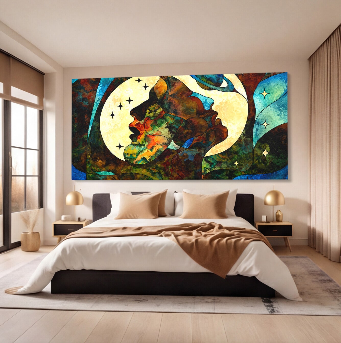 Tablou Canvas Premium LuxCanva® S1010, Cosmosul Visator, Cosmos, Vis, Abstract, Univers, Living, Culori Vibrante