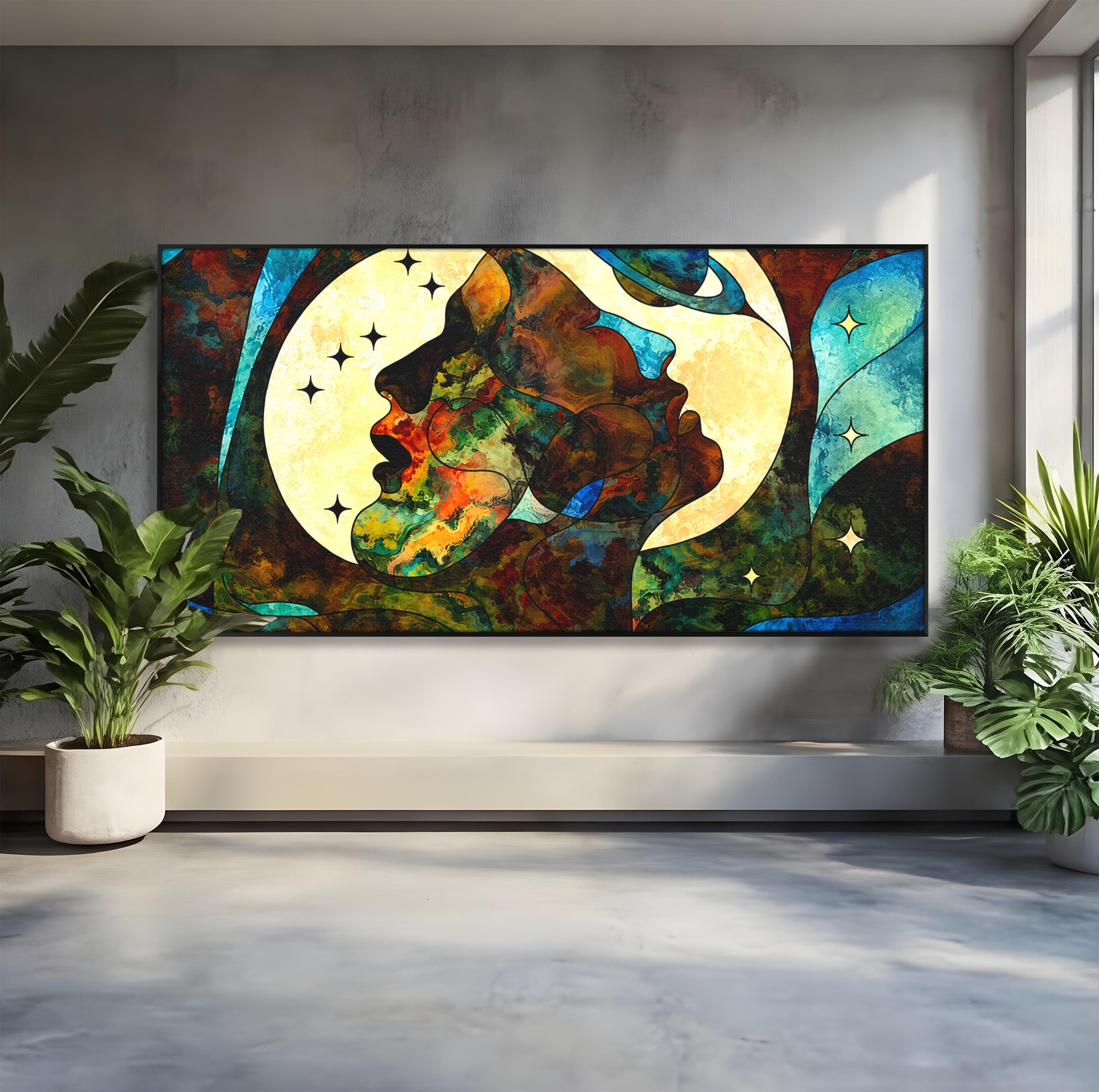 Tablou Canvas Premium LuxCanva® S1010, Cosmosul Visator, Cosmos, Vis, Abstract, Univers, Living, Culori Vibrante