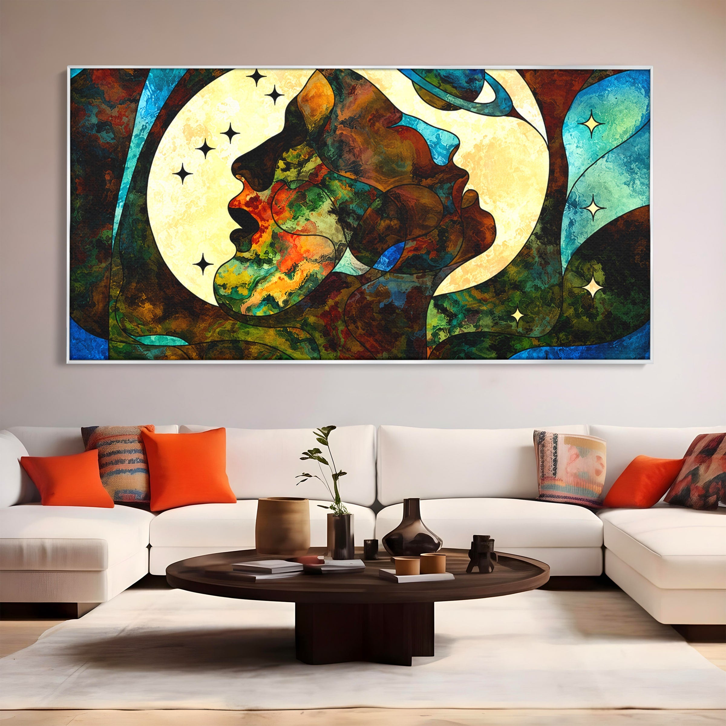 Tablou Canvas Premium LuxCanva® S1010, Cosmosul Visator, Cosmos, Vis, Abstract, Univers, Living, Culori Vibrante