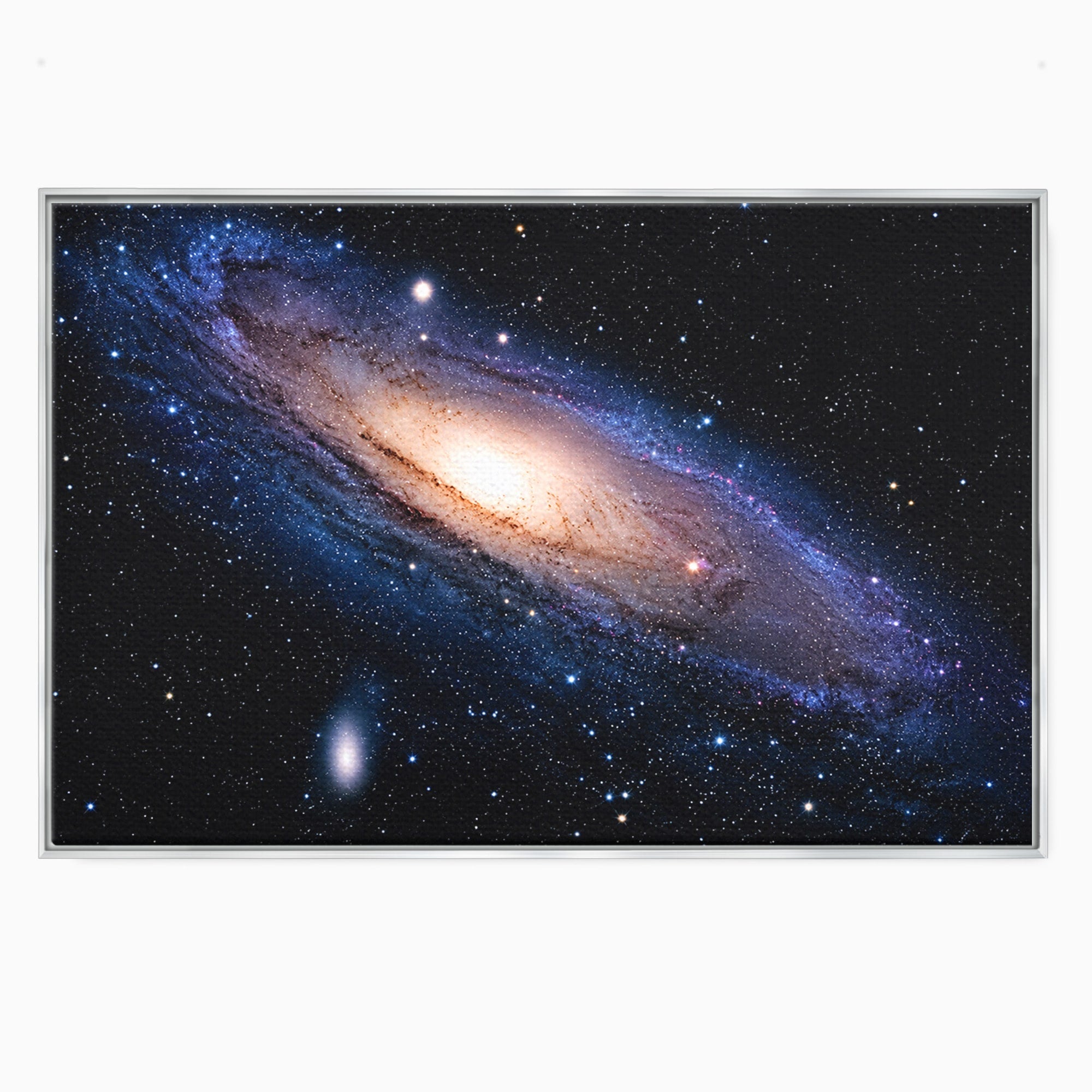 Tablou Canvas Premium LuxCanva® S1017, Galaxia Andromeda, Galaxie, Spatiu, Univers, Astronomie, Dormitor, Birou, Culori Vibrante