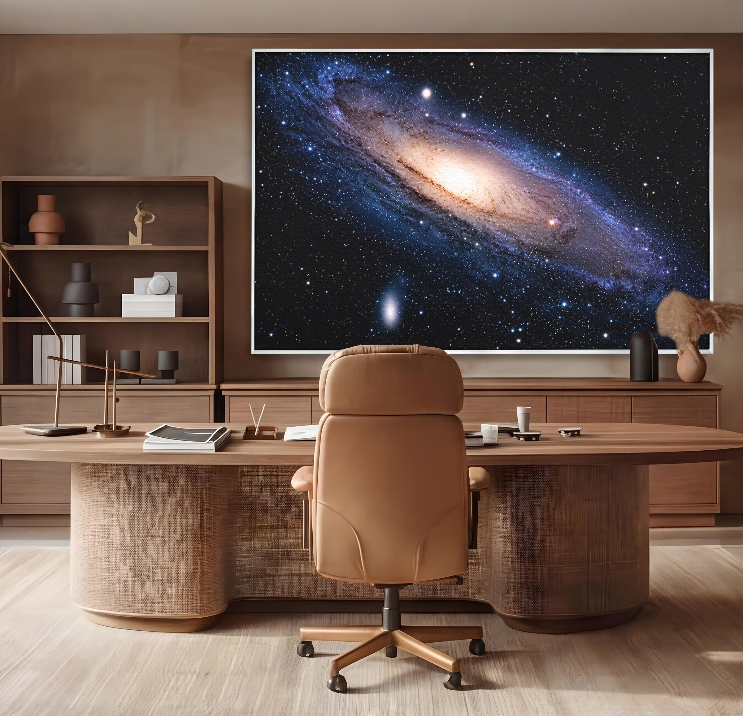 Tablou Canvas Premium LuxCanva® S1017, Galaxia Andromeda, Galaxie, Spatiu, Univers, Astronomie, Dormitor, Birou, Culori Vibrante