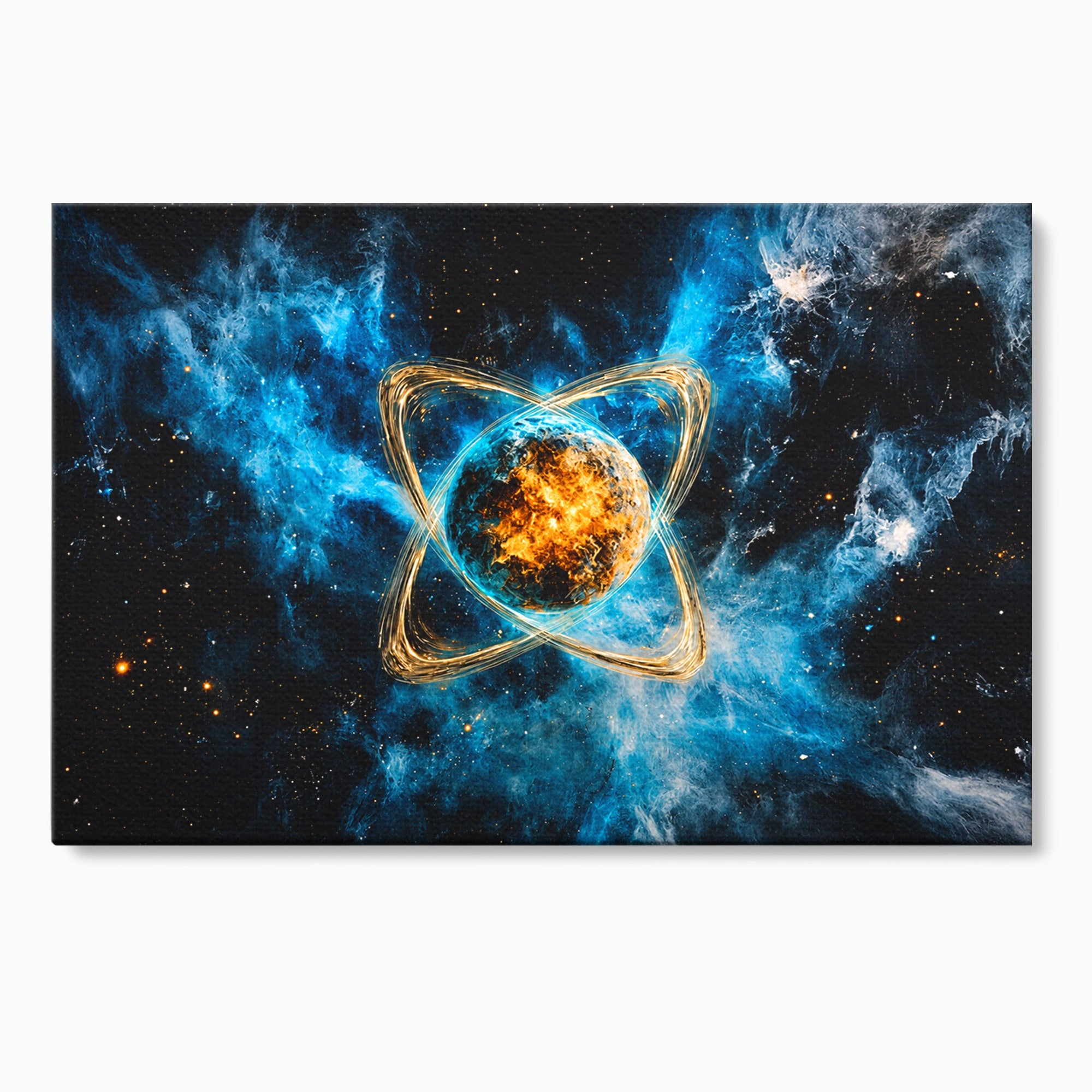 Tablou Canvas Premium LuxCanva® S1024, Planeta Energetica, Planeta, Univers, Spatiu, Energetic, Birou, Dormitor, Culori Vibrante