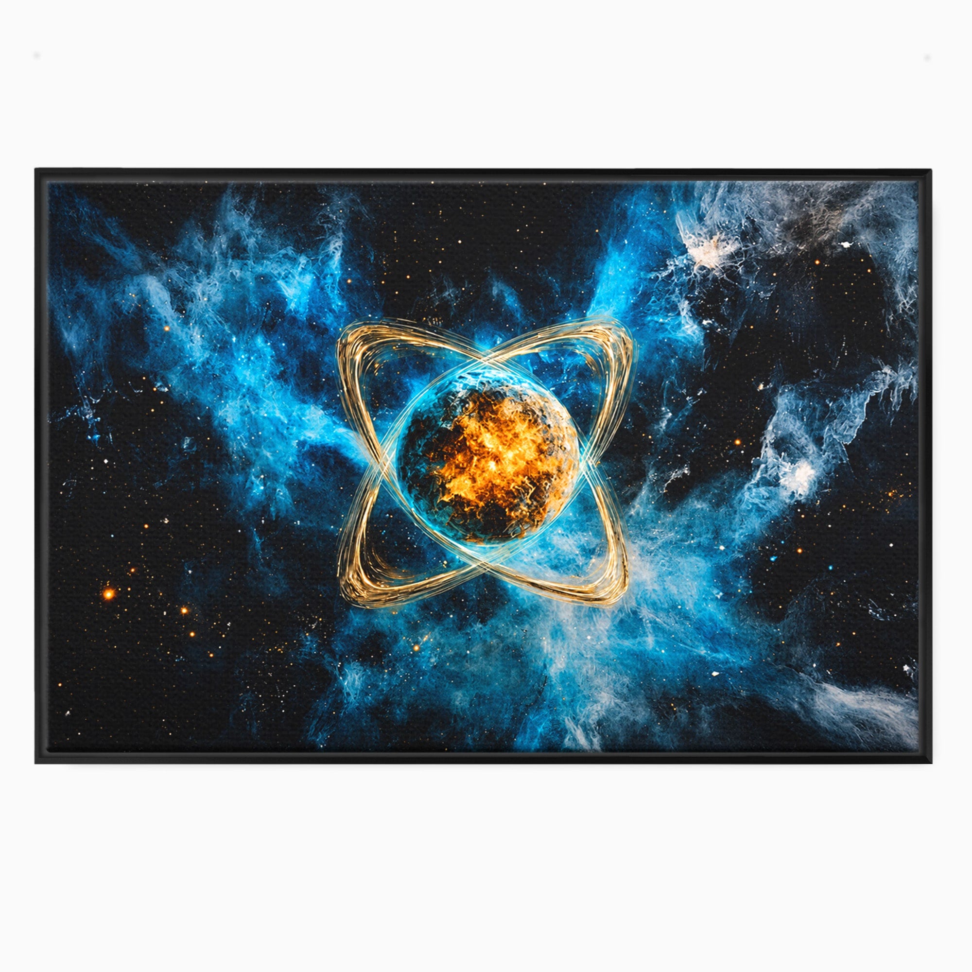 Tablou Canvas Premium LuxCanva® S1024, Planeta Energetica, Planeta, Univers, Spatiu, Energetic, Birou, Dormitor, Culori Vibrante