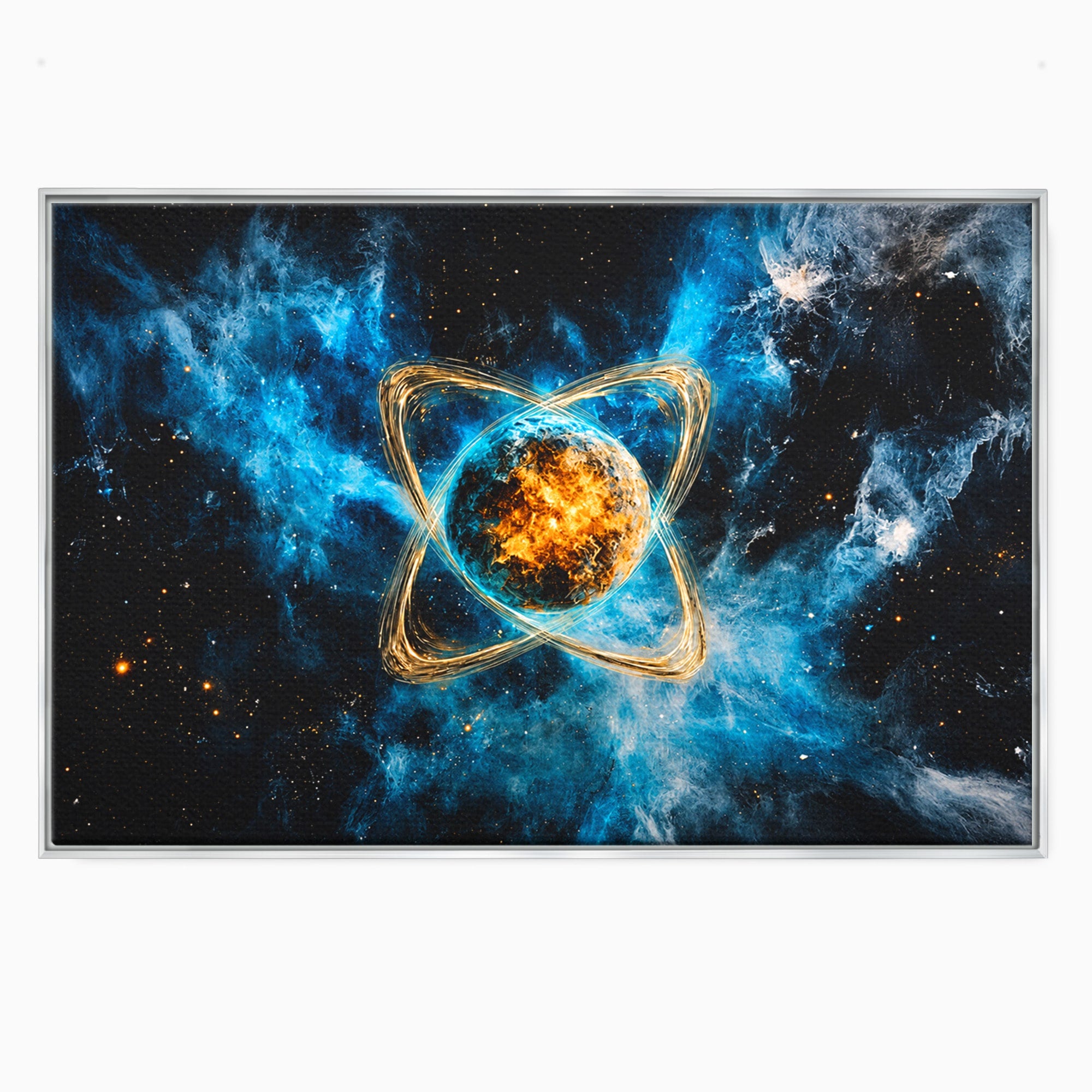 Tablou Canvas Premium LuxCanva® S1024, Planeta Energetica, Planeta, Univers, Spatiu, Energetic, Birou, Dormitor, Culori Vibrante