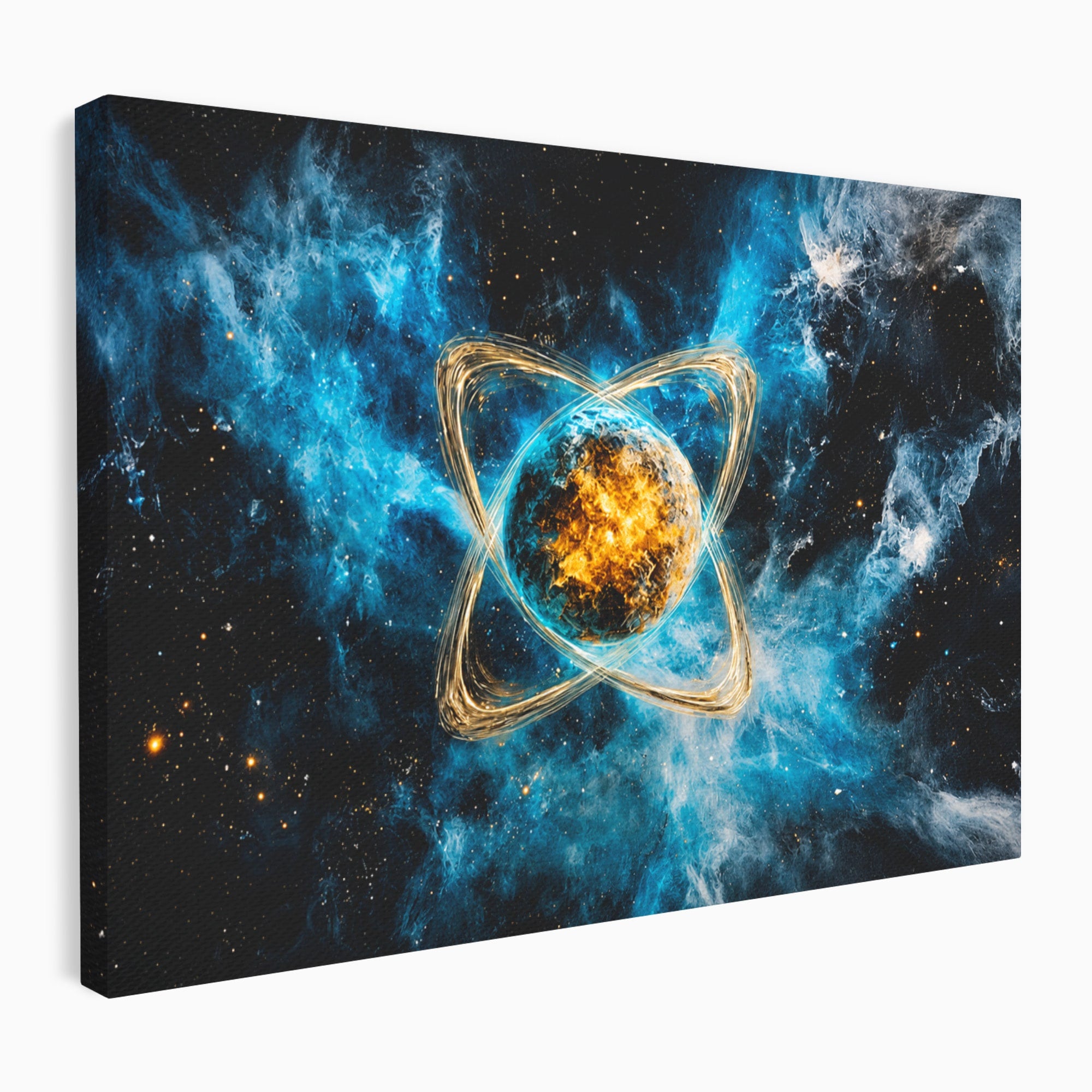 Tablou Canvas Premium LuxCanva® S1024, Planeta Energetica, Planeta, Univers, Spatiu, Energetic, Birou, Dormitor, Culori Vibrante