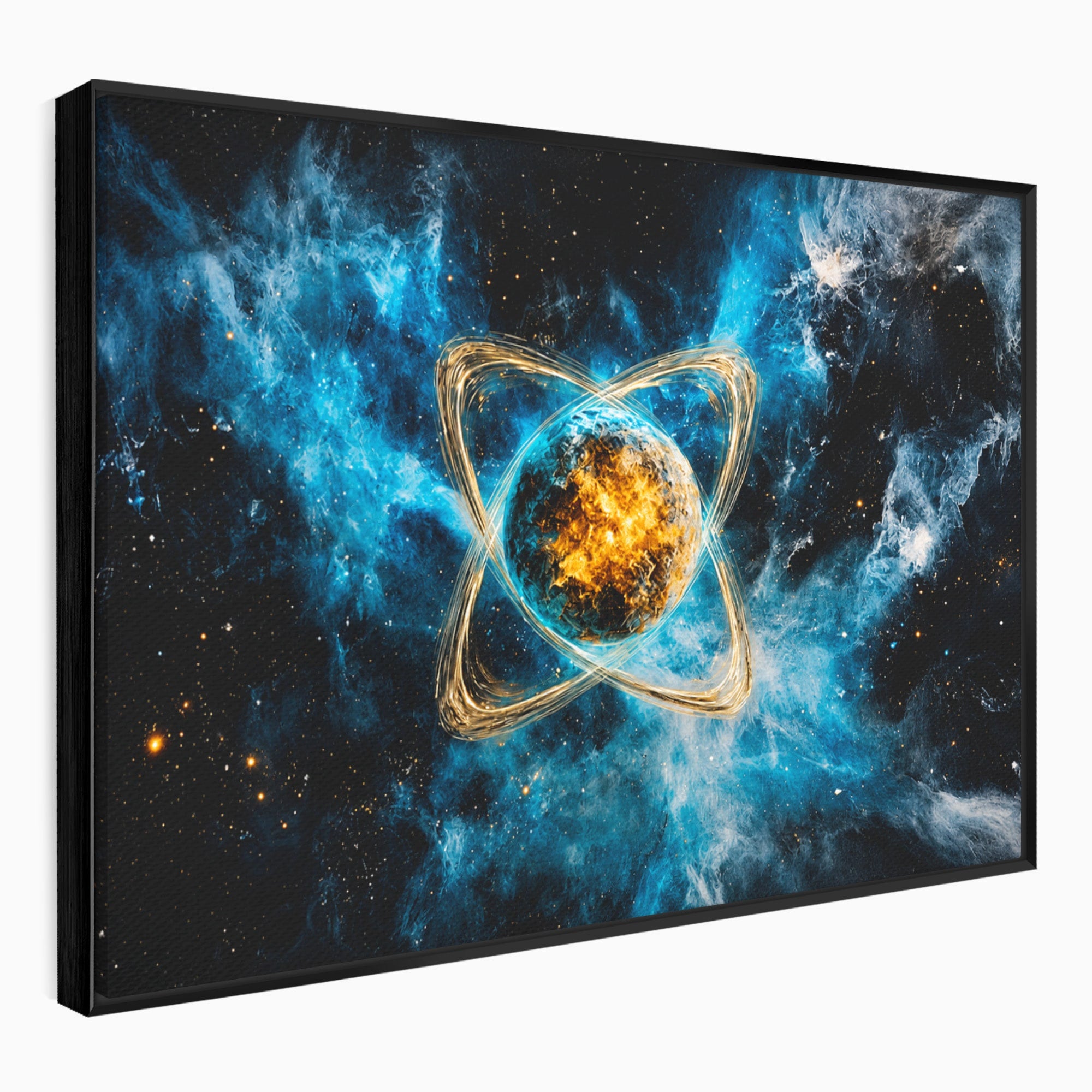 Tablou Canvas Premium LuxCanva® S1024, Planeta Energetica, Planeta, Univers, Spatiu, Energetic, Birou, Dormitor, Culori Vibrante