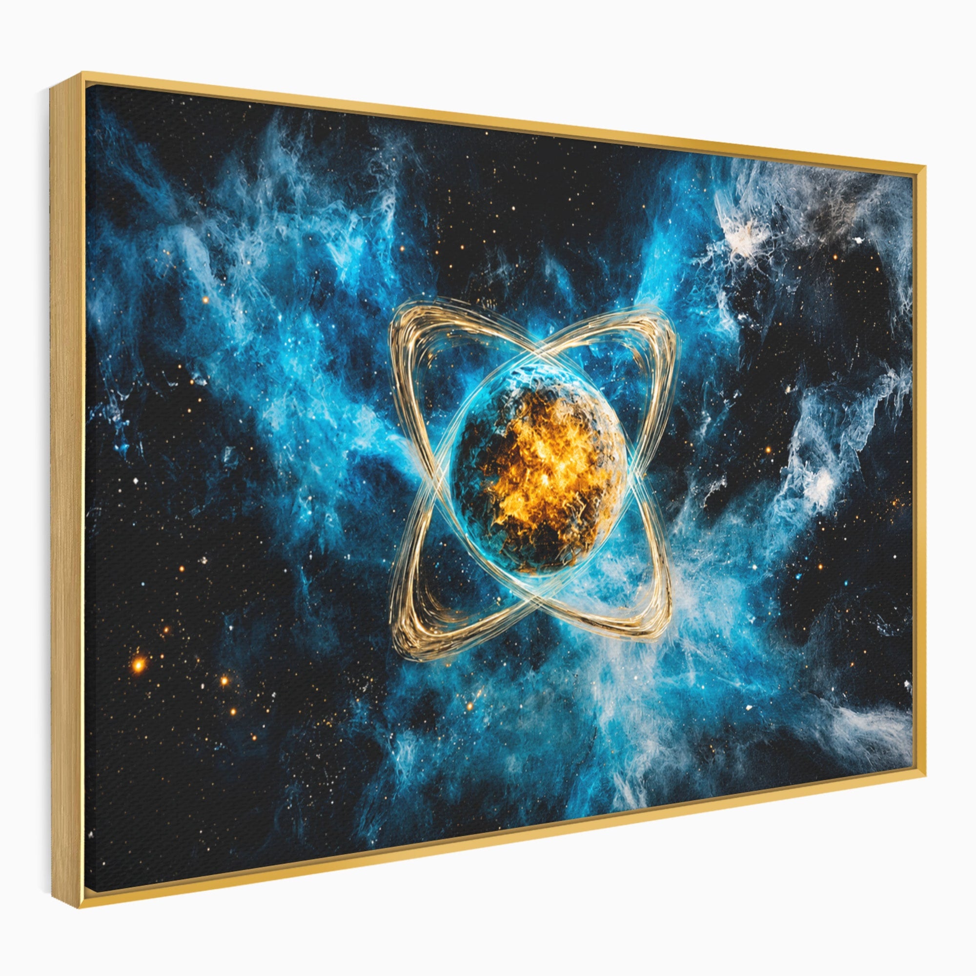 Tablou Canvas Premium LuxCanva® S1024, Planeta Energetica, Planeta, Univers, Spatiu, Energetic, Birou, Dormitor, Culori Vibrante