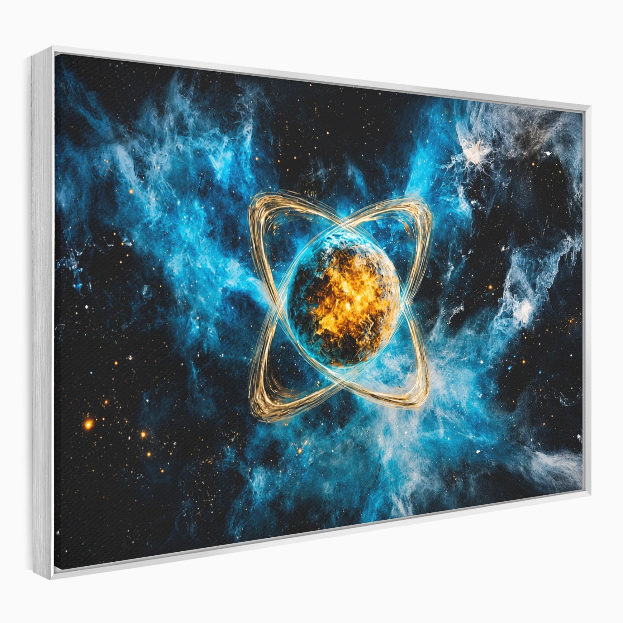 Tablou Canvas Premium LuxCanva® S1024, Planeta Energetica, Planeta, Univers, Spatiu, Energetic, Birou, Dormitor, Culori Vibrante