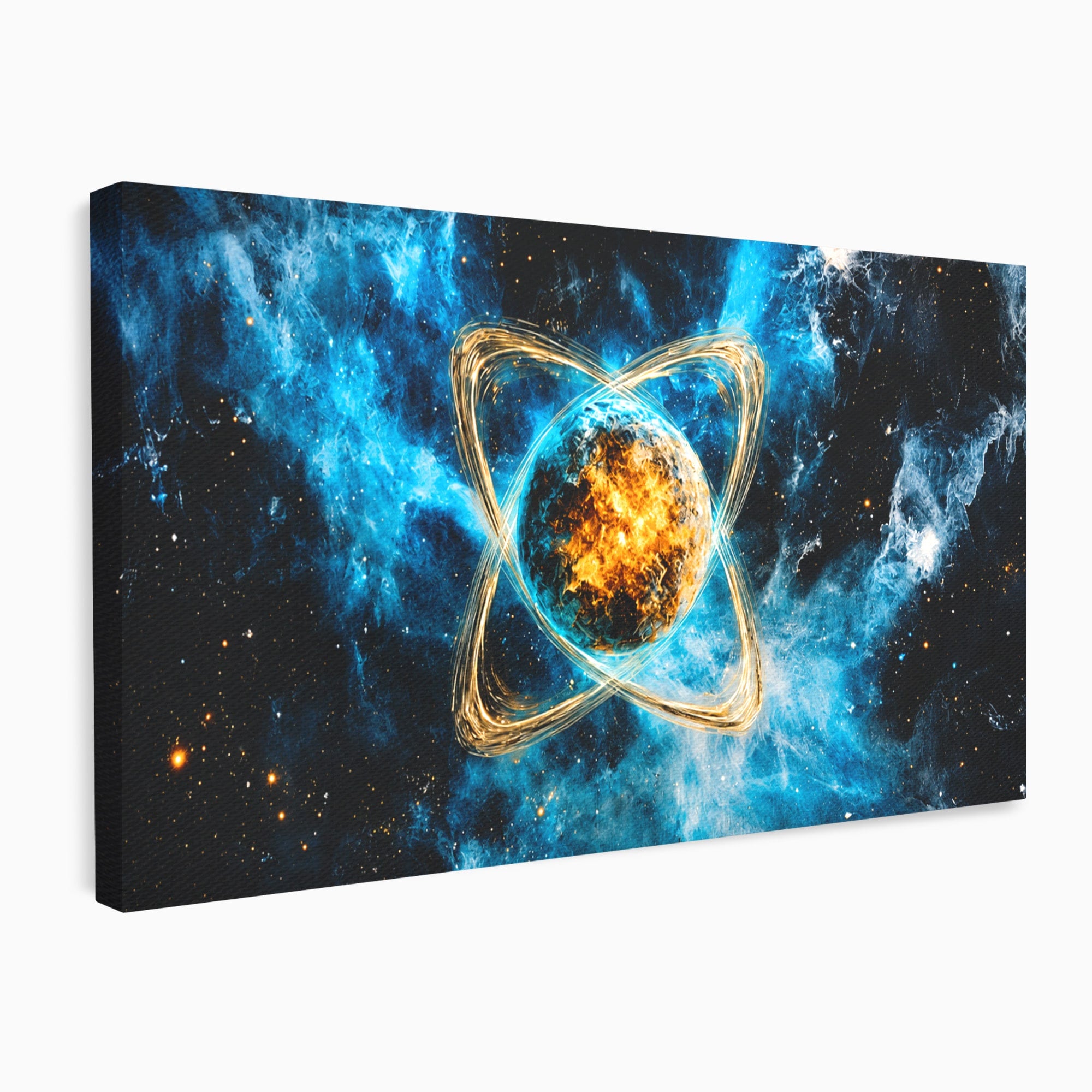 Tablou Canvas Premium LuxCanva® S1024, Planeta Energetica, Planeta, Univers, Spatiu, Energetic, Birou, Dormitor, Culori Vibrante