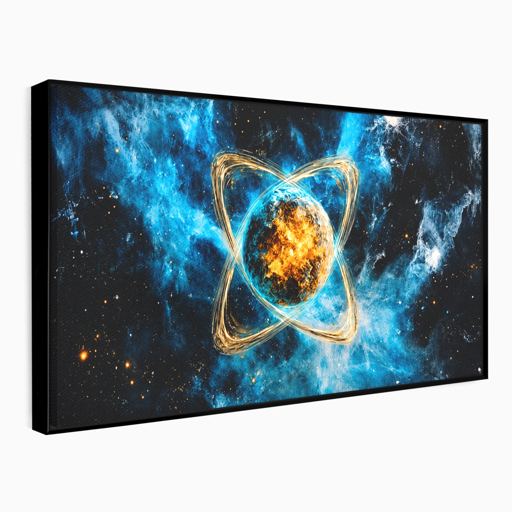 Tablou Canvas Premium LuxCanva® S1024, Planeta Energetica, Planeta, Univers, Spatiu, Energetic, Birou, Dormitor, Culori Vibrante