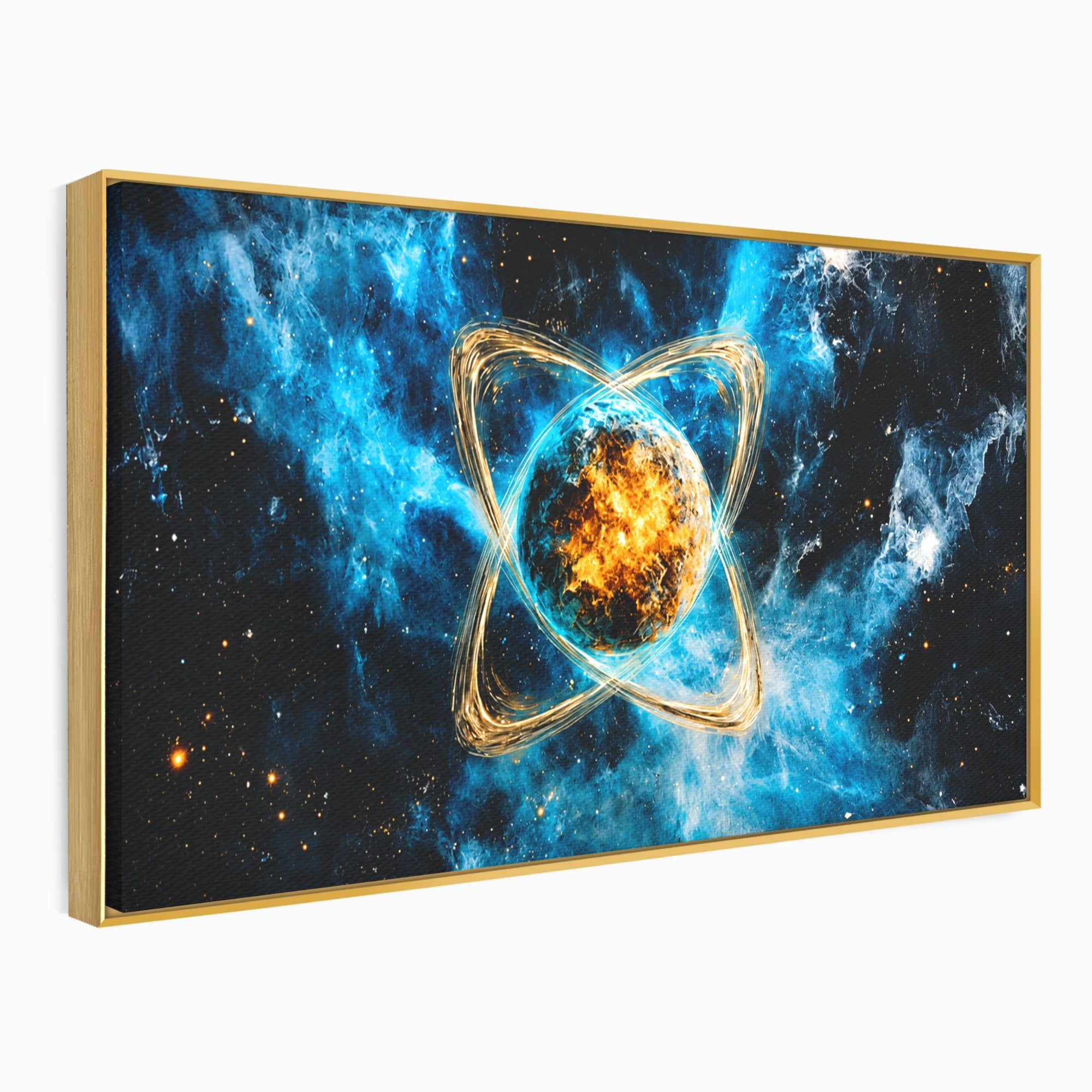 Tablou Canvas Premium LuxCanva® S1024, Planeta Energetica, Planeta, Univers, Spatiu, Energetic, Birou, Dormitor, Culori Vibrante