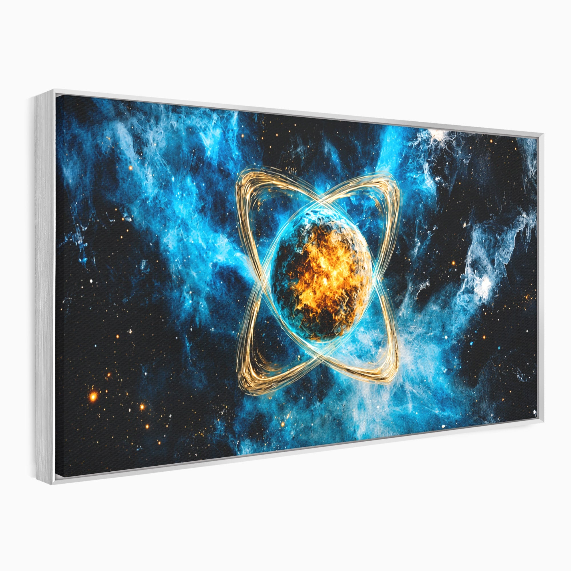 Tablou Canvas Premium LuxCanva® S1024, Planeta Energetica, Planeta, Univers, Spatiu, Energetic, Birou, Dormitor, Culori Vibrante