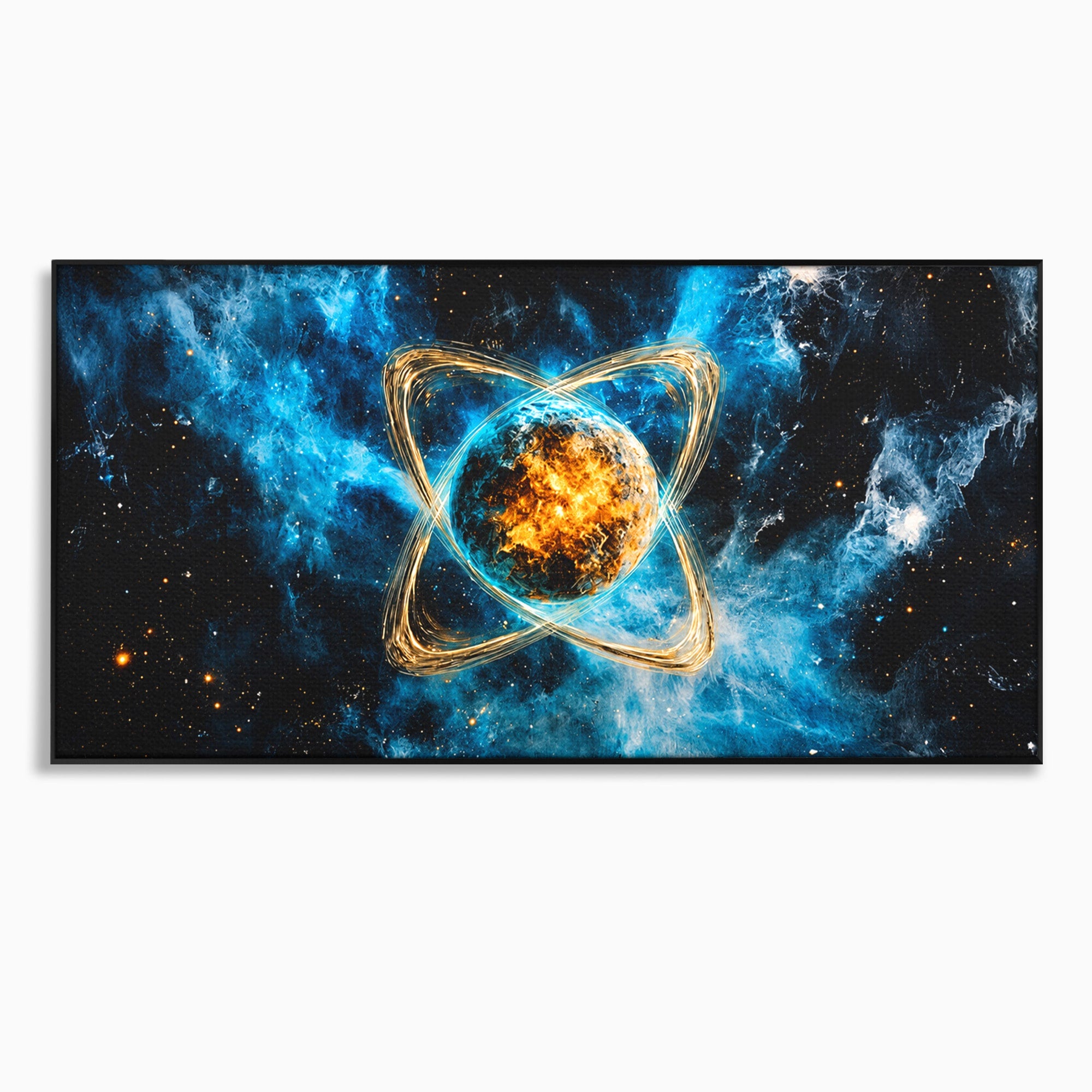 Tablou Canvas Premium LuxCanva® S1024, Planeta Energetica, Planeta, Univers, Spatiu, Energetic, Birou, Dormitor, Culori Vibrante