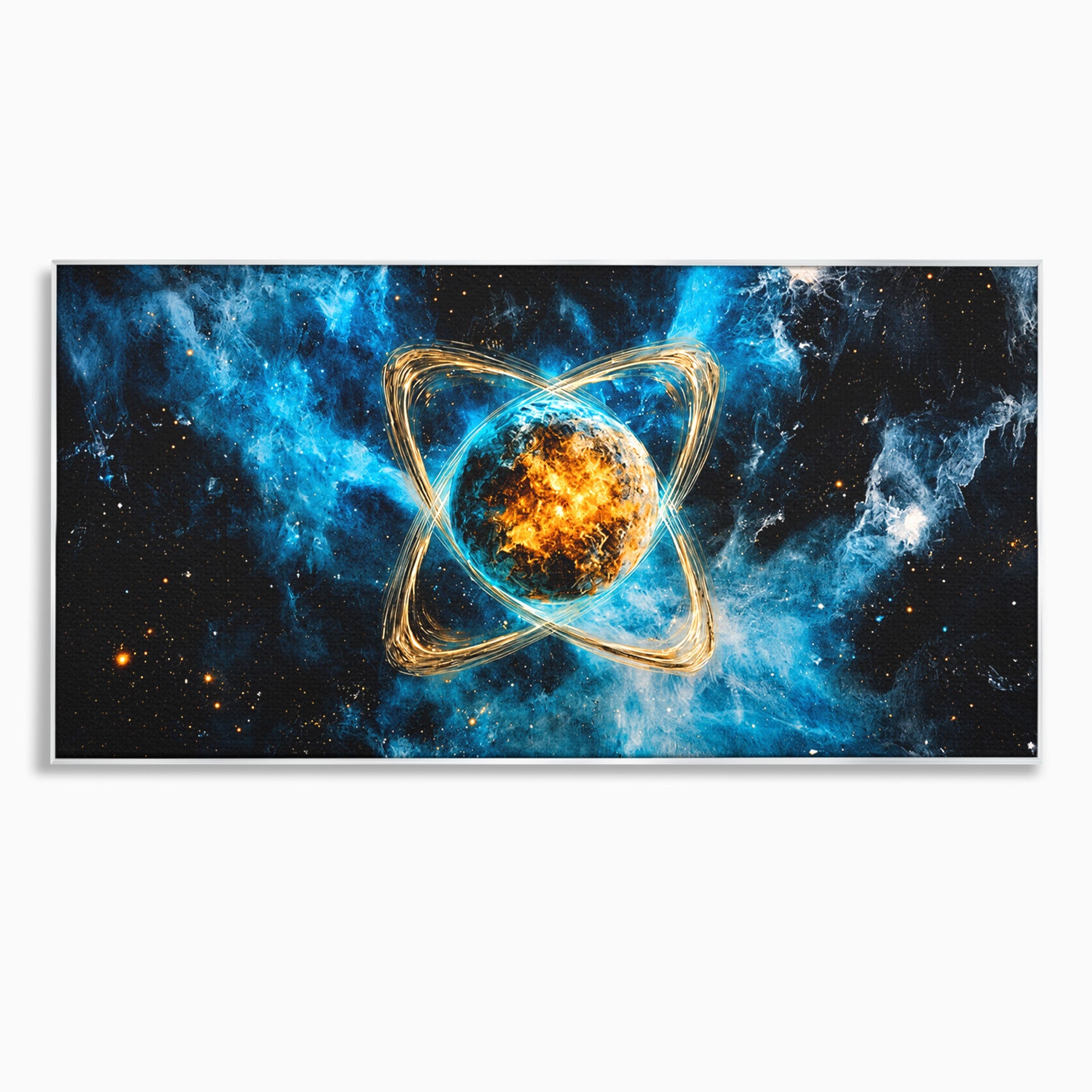 Tablou Canvas Premium LuxCanva® S1024, Planeta Energetica, Planeta, Univers, Spatiu, Energetic, Birou, Dormitor, Culori Vibrante