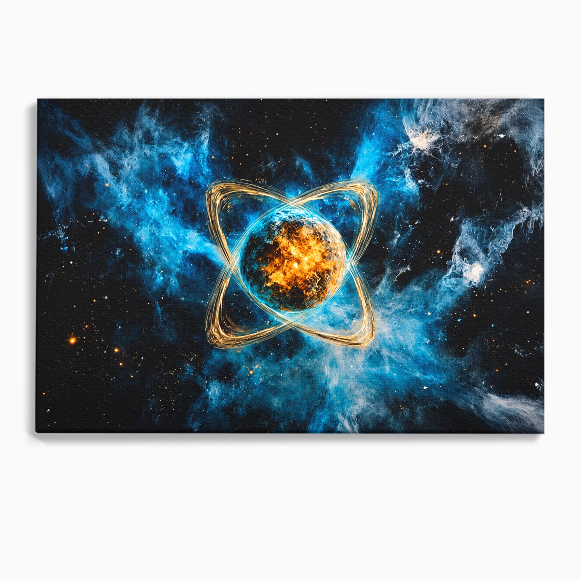 Tablou Canvas Premium LuxCanva® S1024, Planeta Energetica, Planeta, Univers, Spatiu, Energetic, Birou, Dormitor, Culori Vibrante
