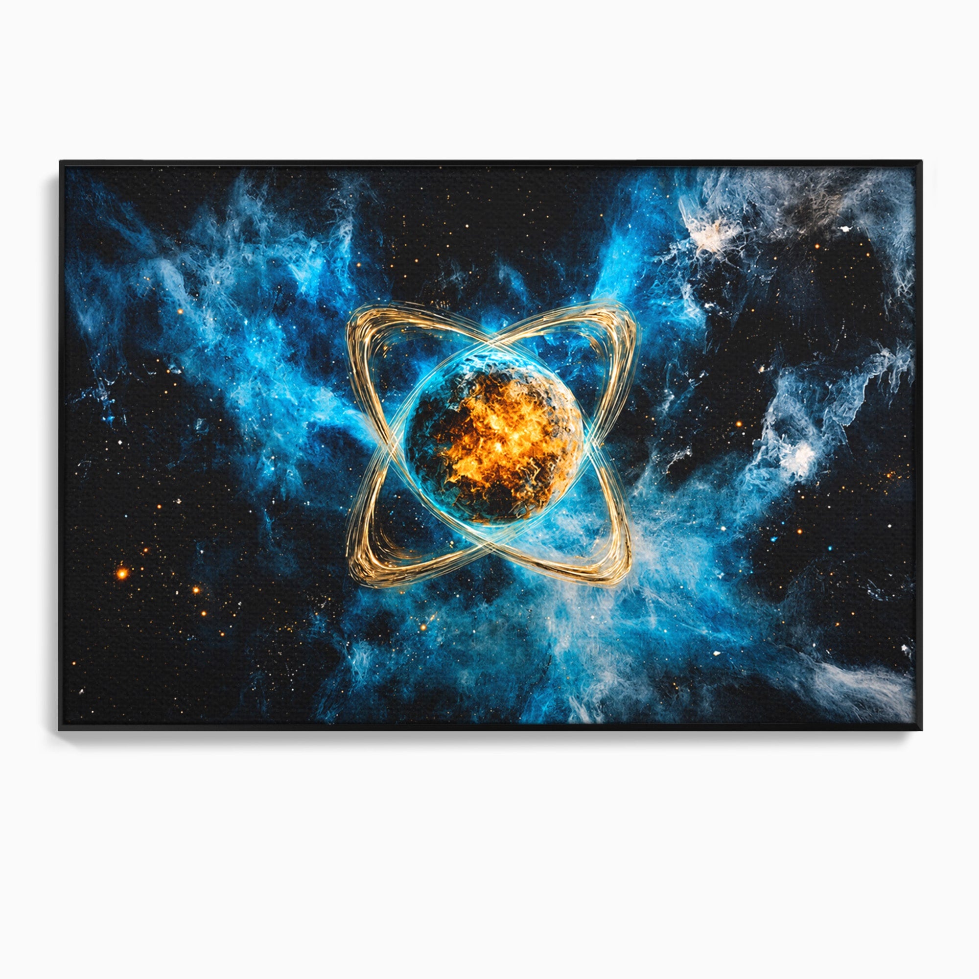 Tablou Canvas Premium LuxCanva® S1024, Planeta Energetica, Planeta, Univers, Spatiu, Energetic, Birou, Dormitor, Culori Vibrante