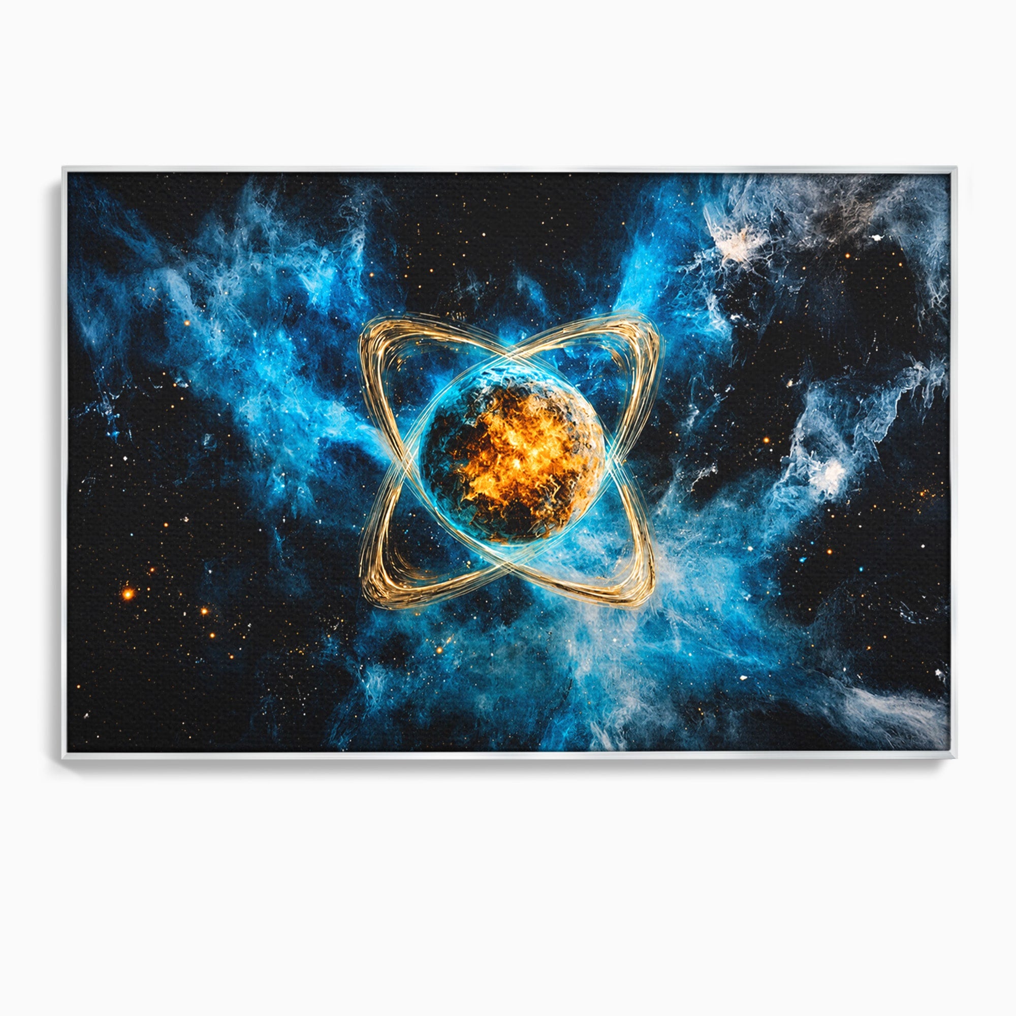 Tablou Canvas Premium LuxCanva® S1024, Planeta Energetica, Planeta, Univers, Spatiu, Energetic, Birou, Dormitor, Culori Vibrante