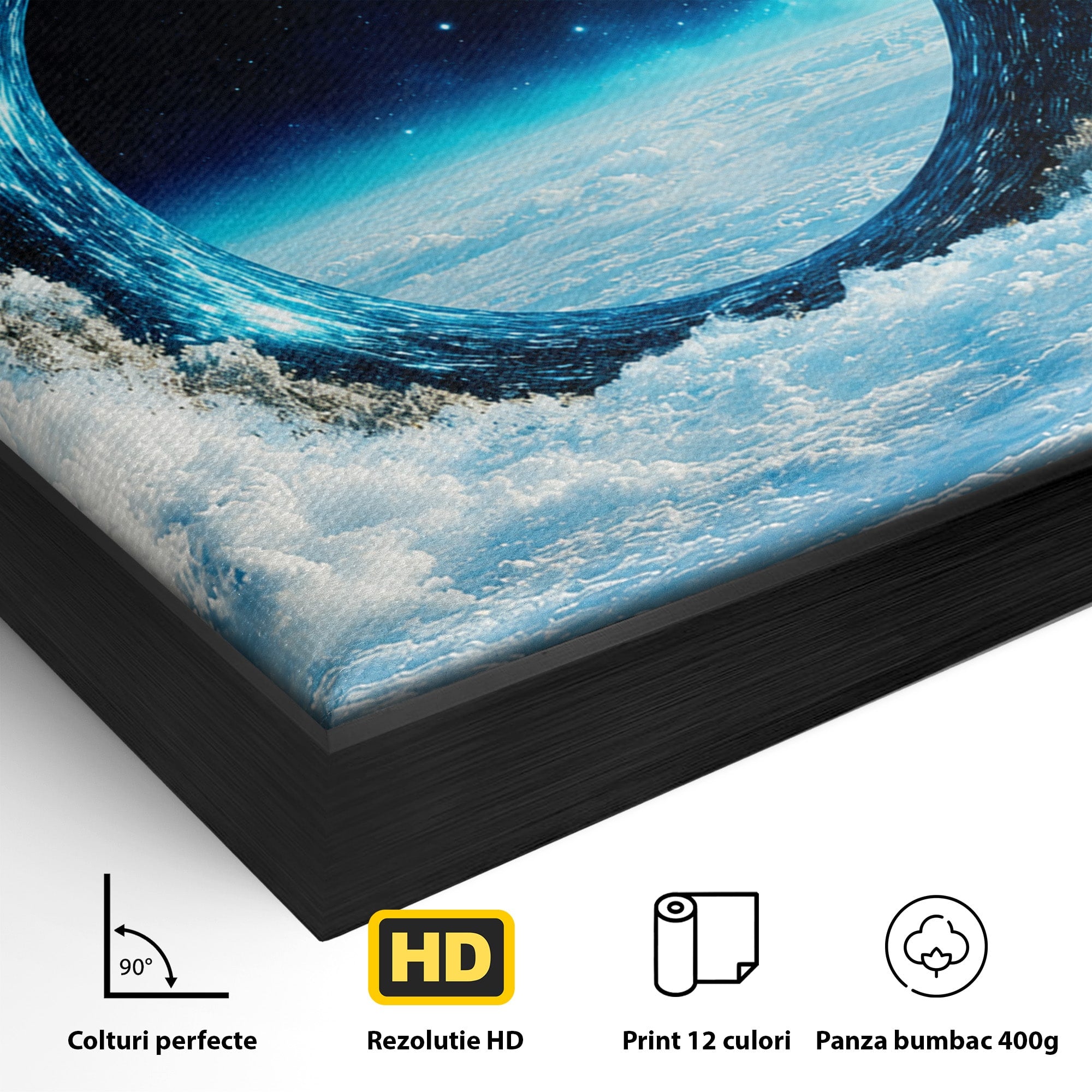 Tablou Canvas Premium LuxCanva® S1025, Portalul Ceresc, Portal, Cer, Nori, Univers, Living, Culori Vibrante