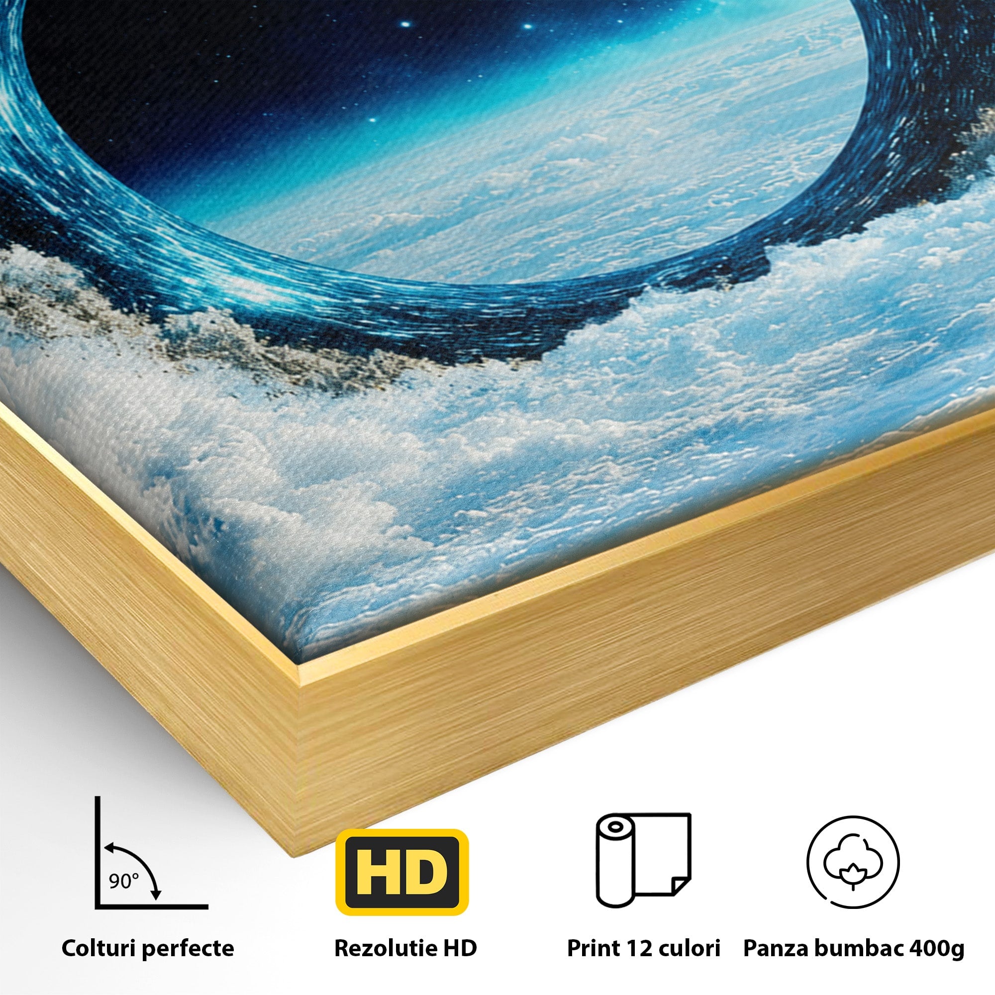 Tablou Canvas Premium LuxCanva® S1025, Portalul Ceresc, Portal, Cer, Nori, Univers, Living, Culori Vibrante