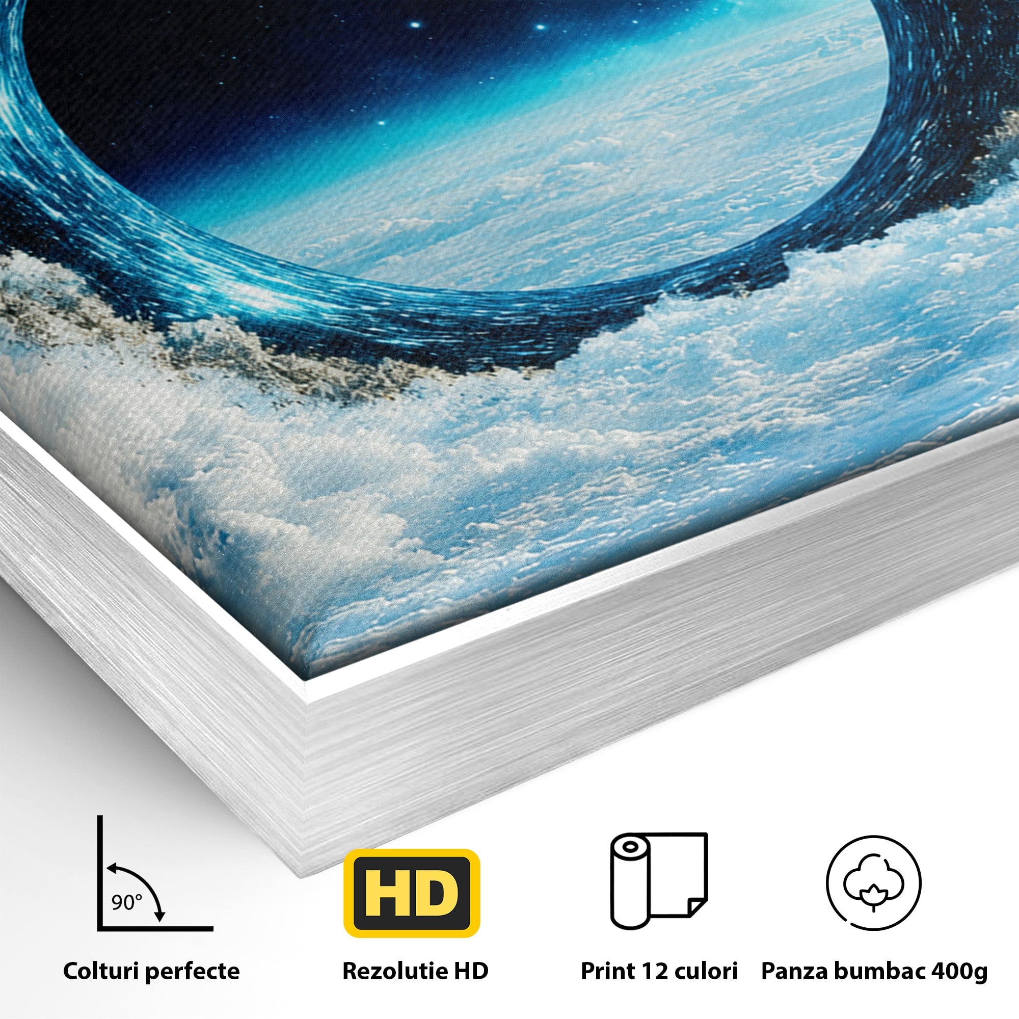 Tablou Canvas Premium LuxCanva® S1025, Portalul Ceresc, Portal, Cer, Nori, Univers, Living, Culori Vibrante