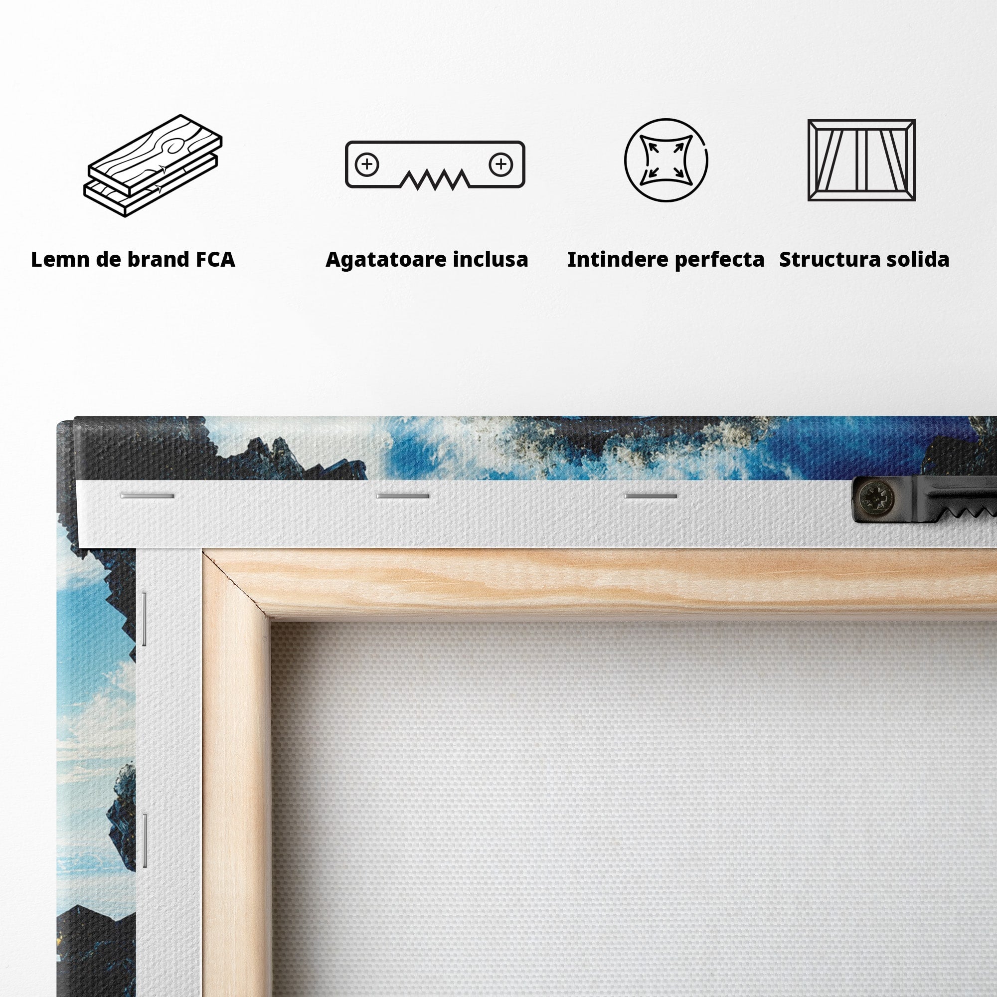 Tablou Canvas Premium LuxCanva® S1025, Portalul Ceresc, Portal, Cer, Nori, Univers, Living, Culori Vibrante