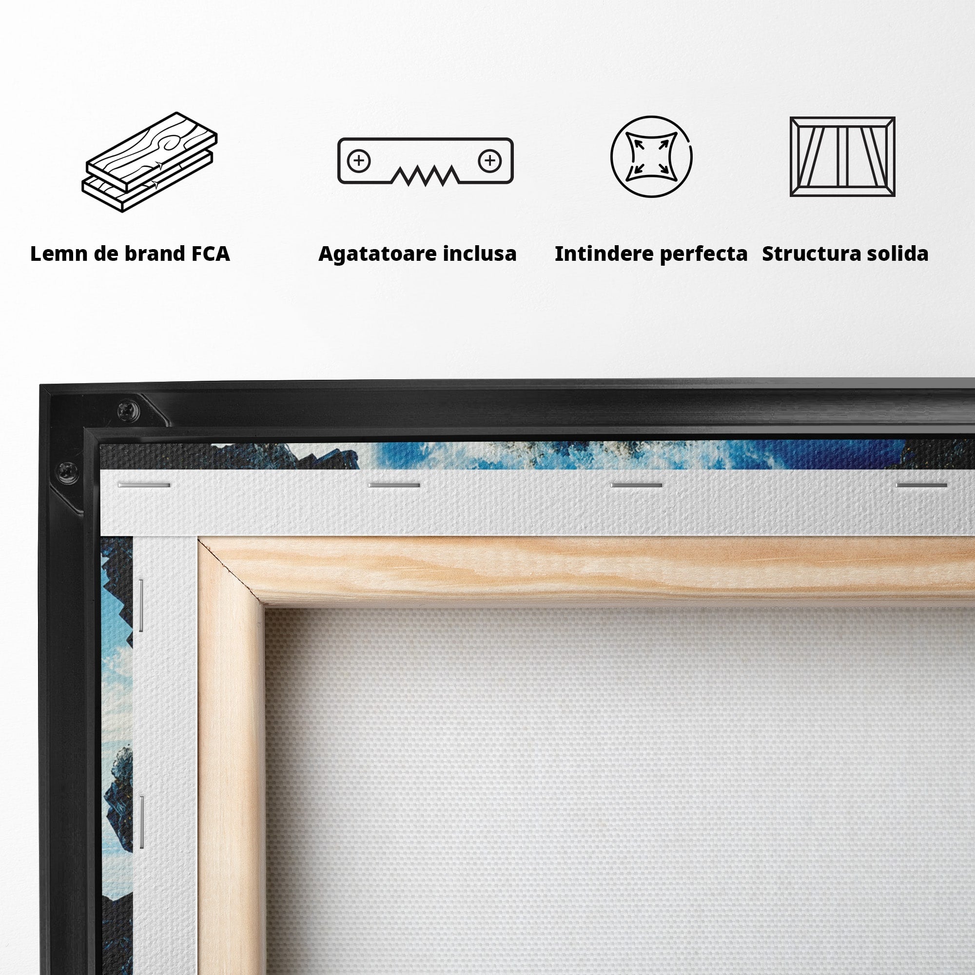 Tablou Canvas Premium LuxCanva® S1025, Portalul Ceresc, Portal, Cer, Nori, Univers, Living, Culori Vibrante