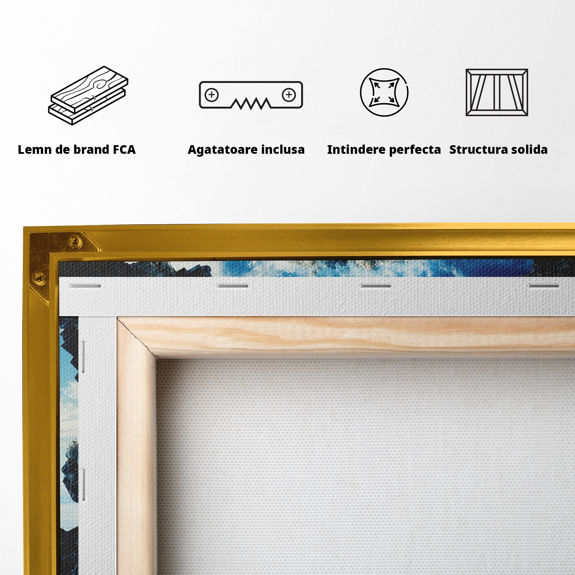 Tablou Canvas Premium LuxCanva® S1025, Portalul Ceresc, Portal, Cer, Nori, Univers, Living, Culori Vibrante
