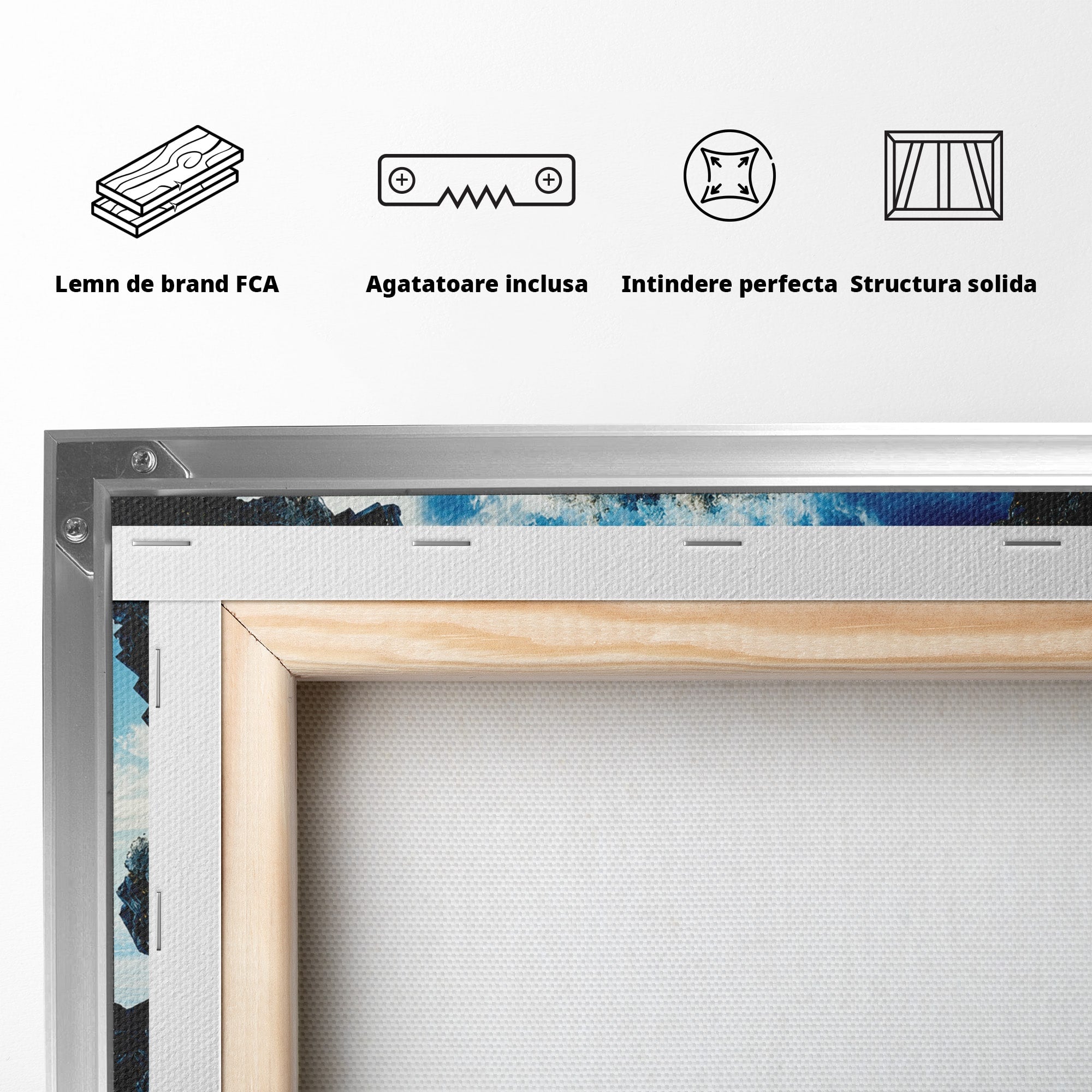 Tablou Canvas Premium LuxCanva® S1025, Portalul Ceresc, Portal, Cer, Nori, Univers, Living, Culori Vibrante