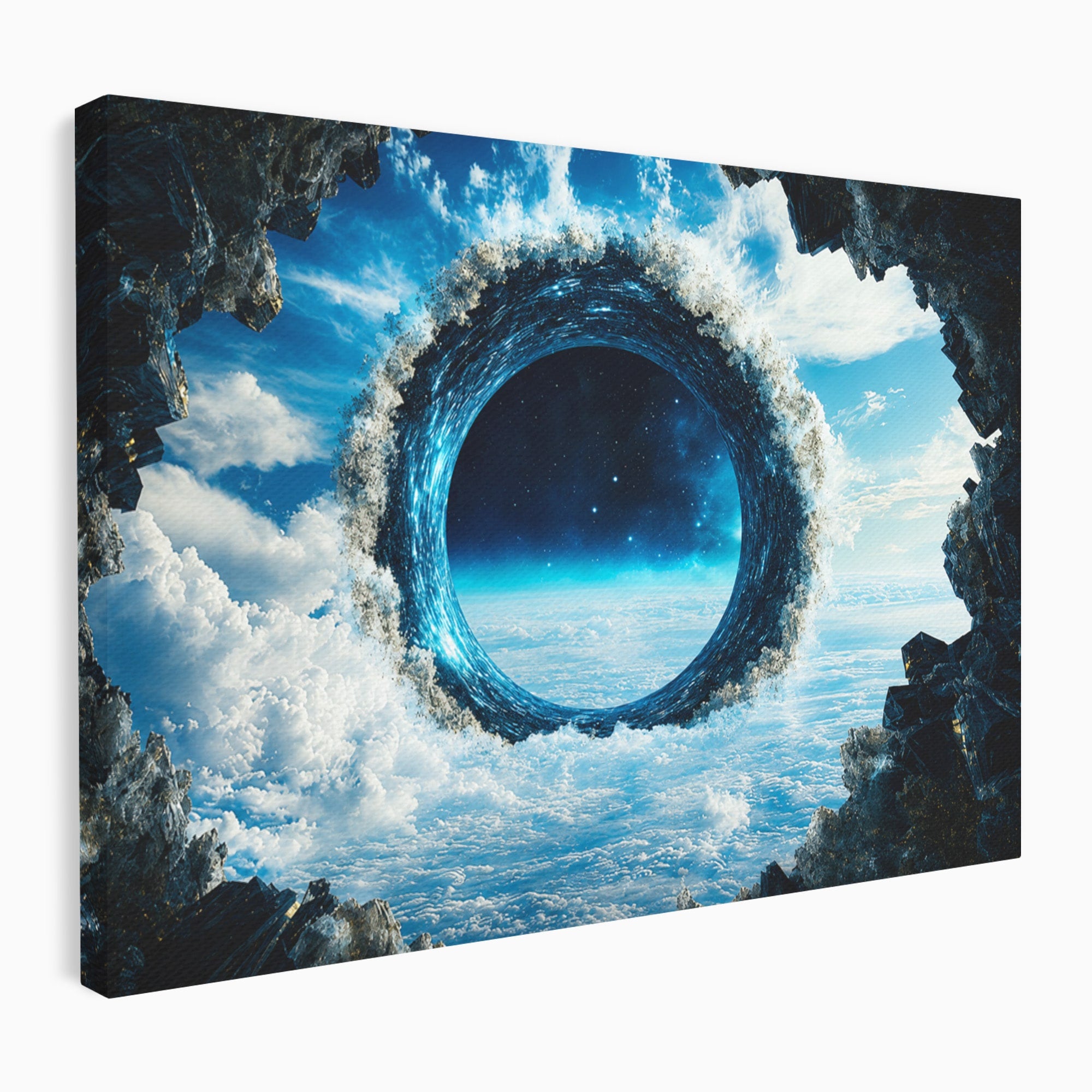 Tablou Canvas Premium LuxCanva® S1025, Portalul Ceresc, Portal, Cer, Nori, Univers, Living, Culori Vibrante