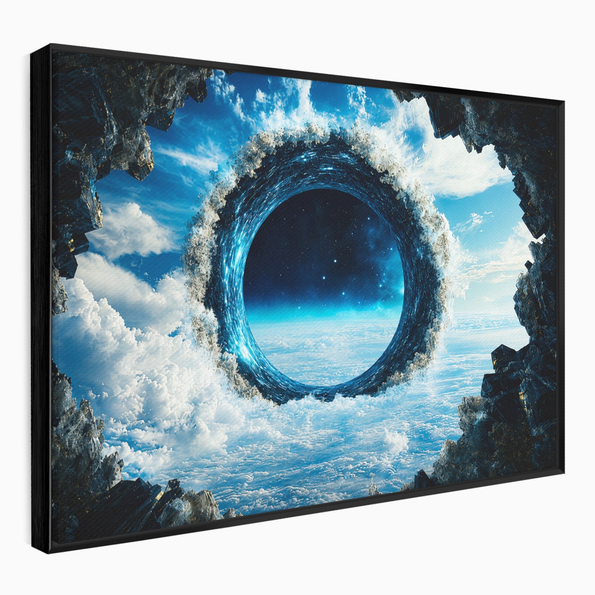 Tablou Canvas Premium LuxCanva® S1025, Portalul Ceresc, Portal, Cer, Nori, Univers, Living, Culori Vibrante