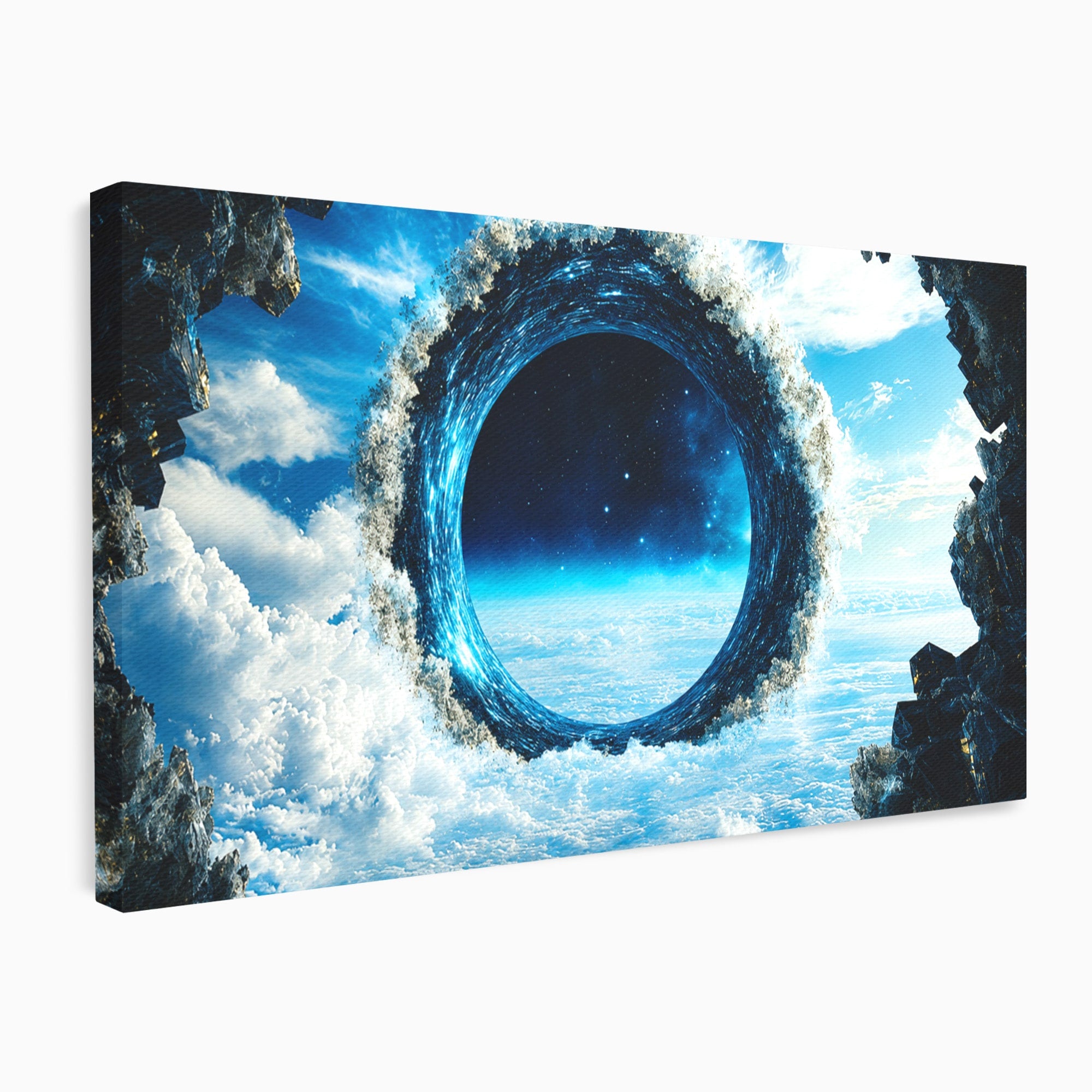 Tablou Canvas Premium LuxCanva® S1025, Portalul Ceresc, Portal, Cer, Nori, Univers, Living, Culori Vibrante