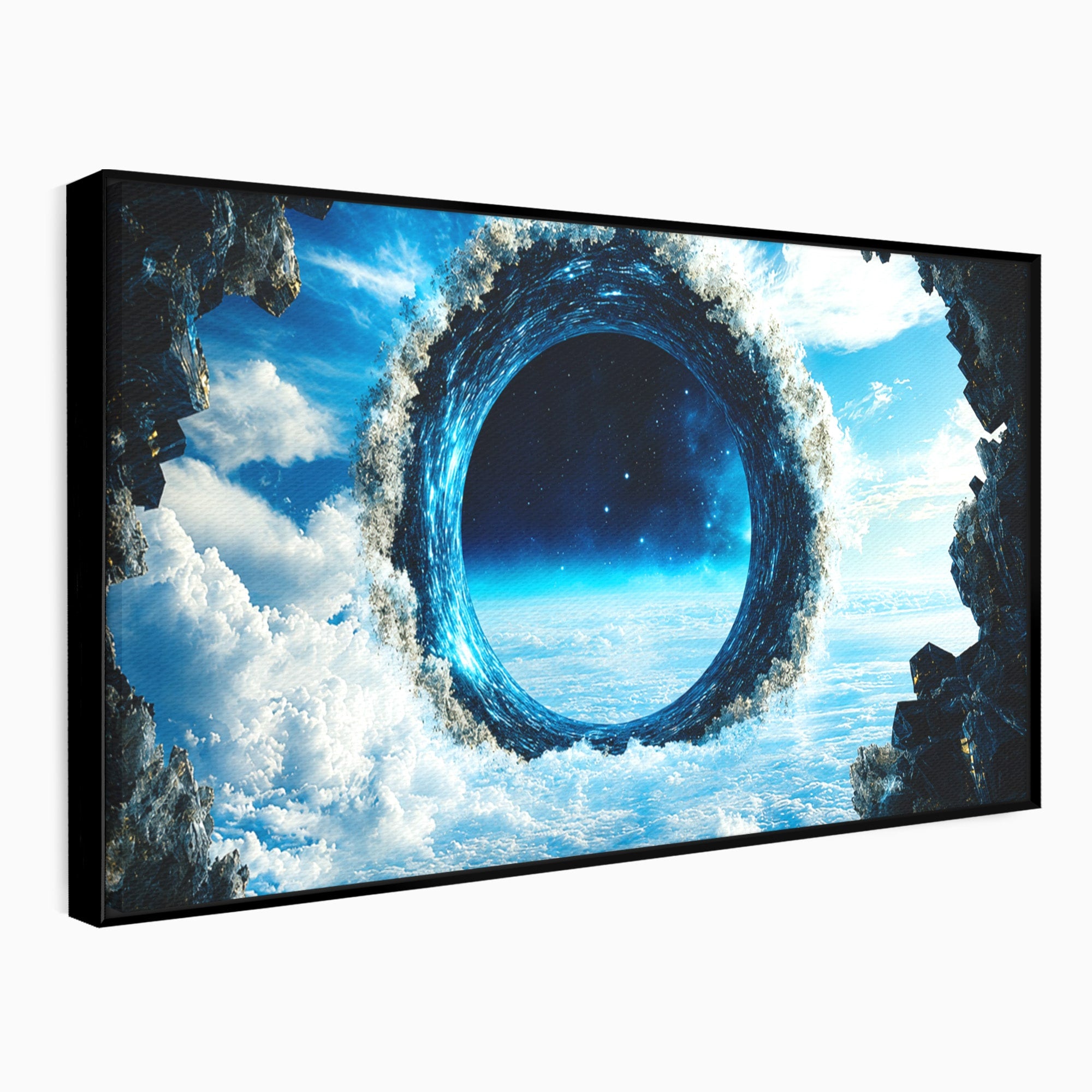Tablou Canvas Premium LuxCanva® S1025, Portalul Ceresc, Portal, Cer, Nori, Univers, Living, Culori Vibrante