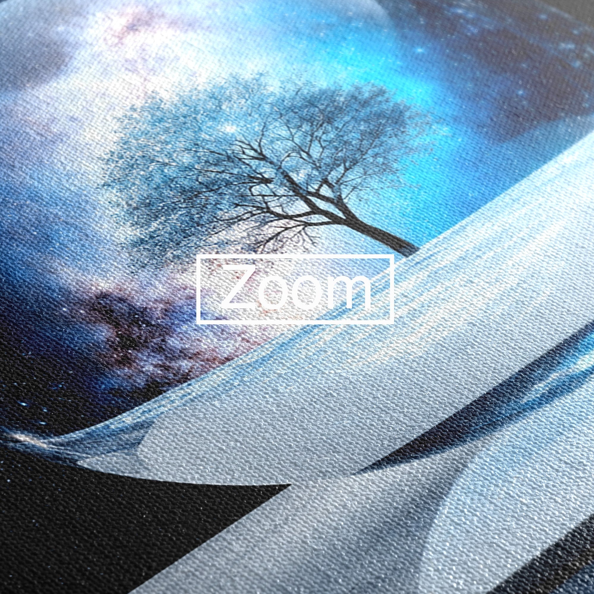 Tablou Canvas Premium LuxCanva® S1026, Copacul Cosmic, Copac, Univers, Sticla, Living, Fantezie, Mister, Culori Vibrante