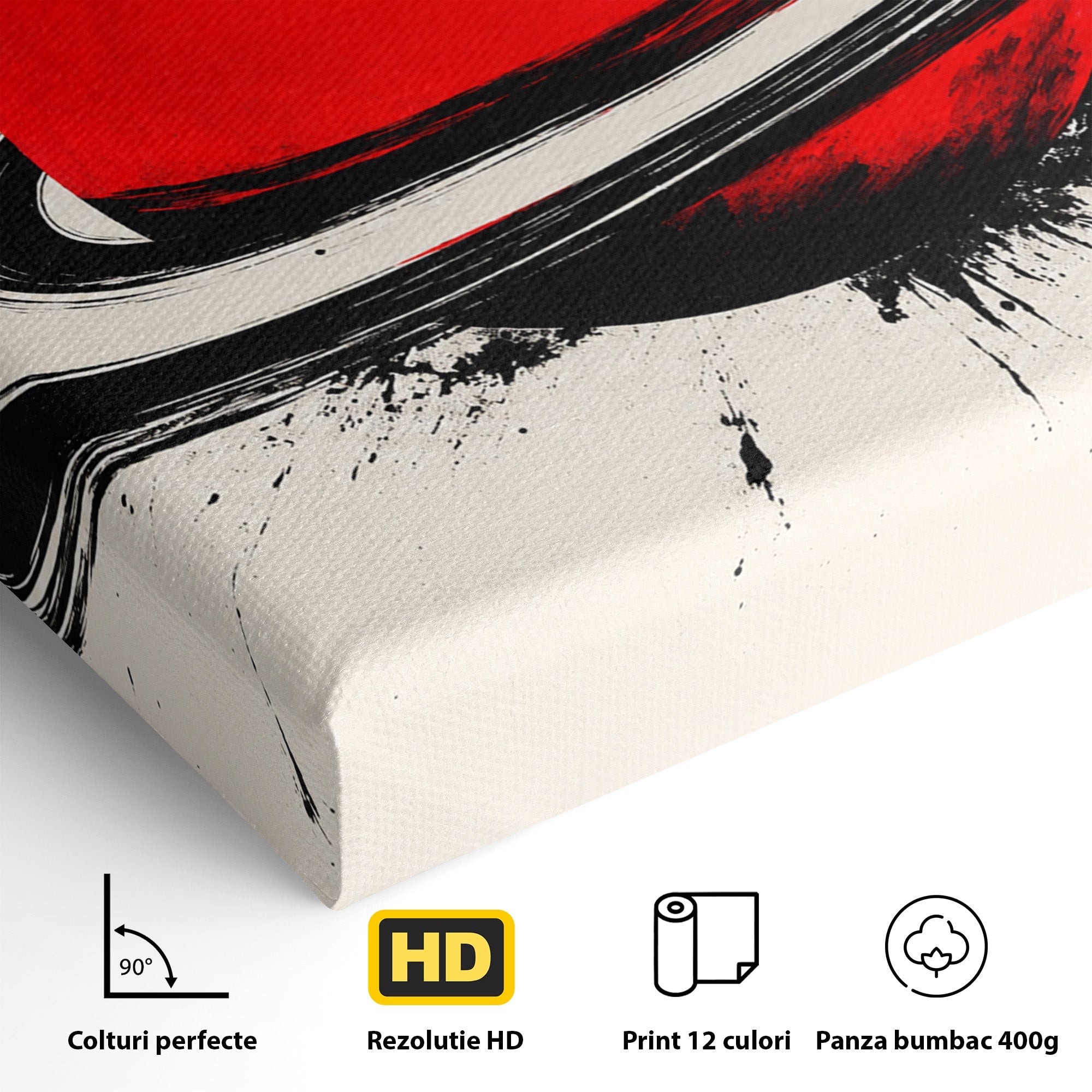 Tablou Canvas Premium LuxCanva® S1027, Planeta Rosie, Planeta, Spatiu, Abstract, Modern, Birou, Culori Vibrante