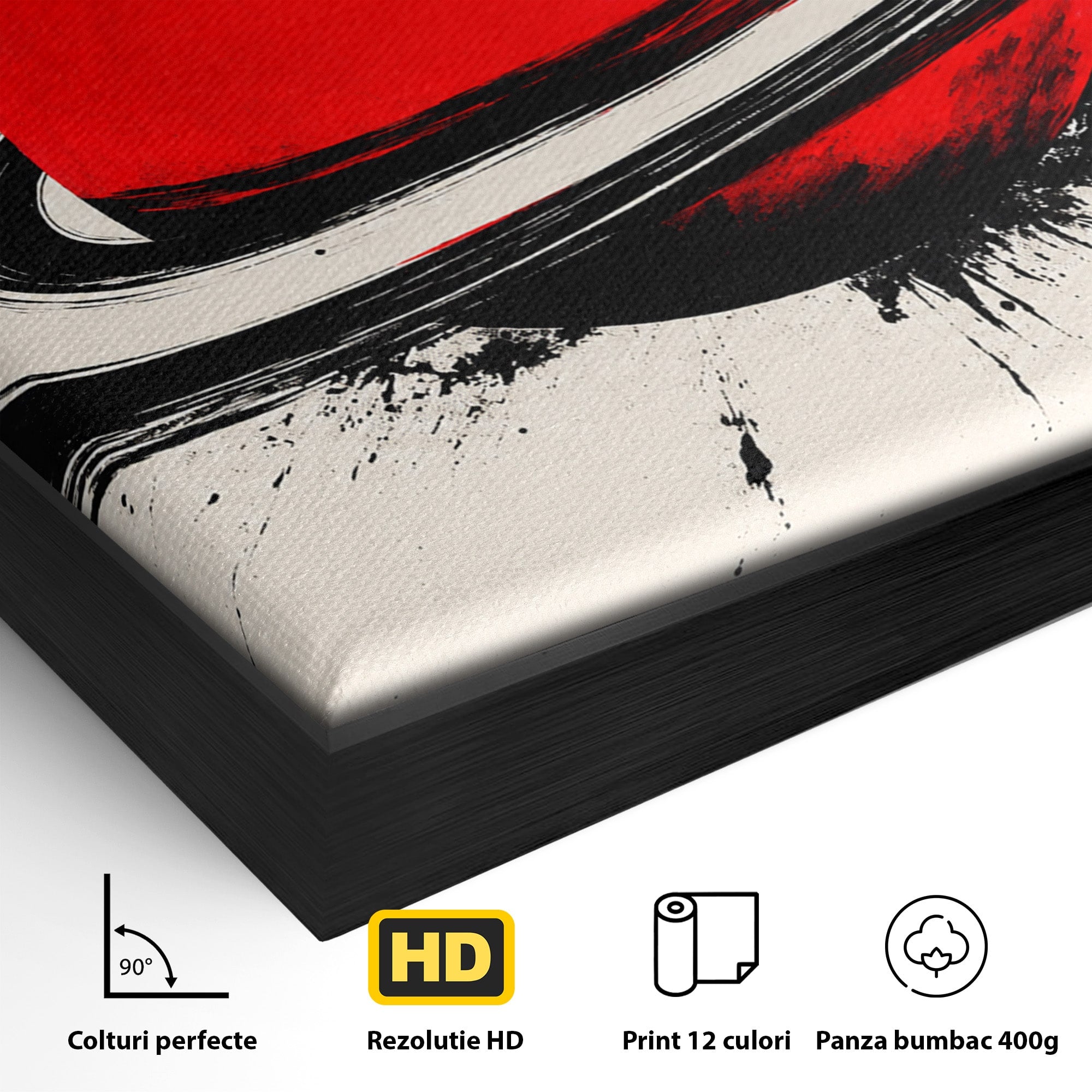 Tablou Canvas Premium LuxCanva® S1027, Planeta Rosie, Planeta, Spatiu, Abstract, Modern, Birou, Culori Vibrante