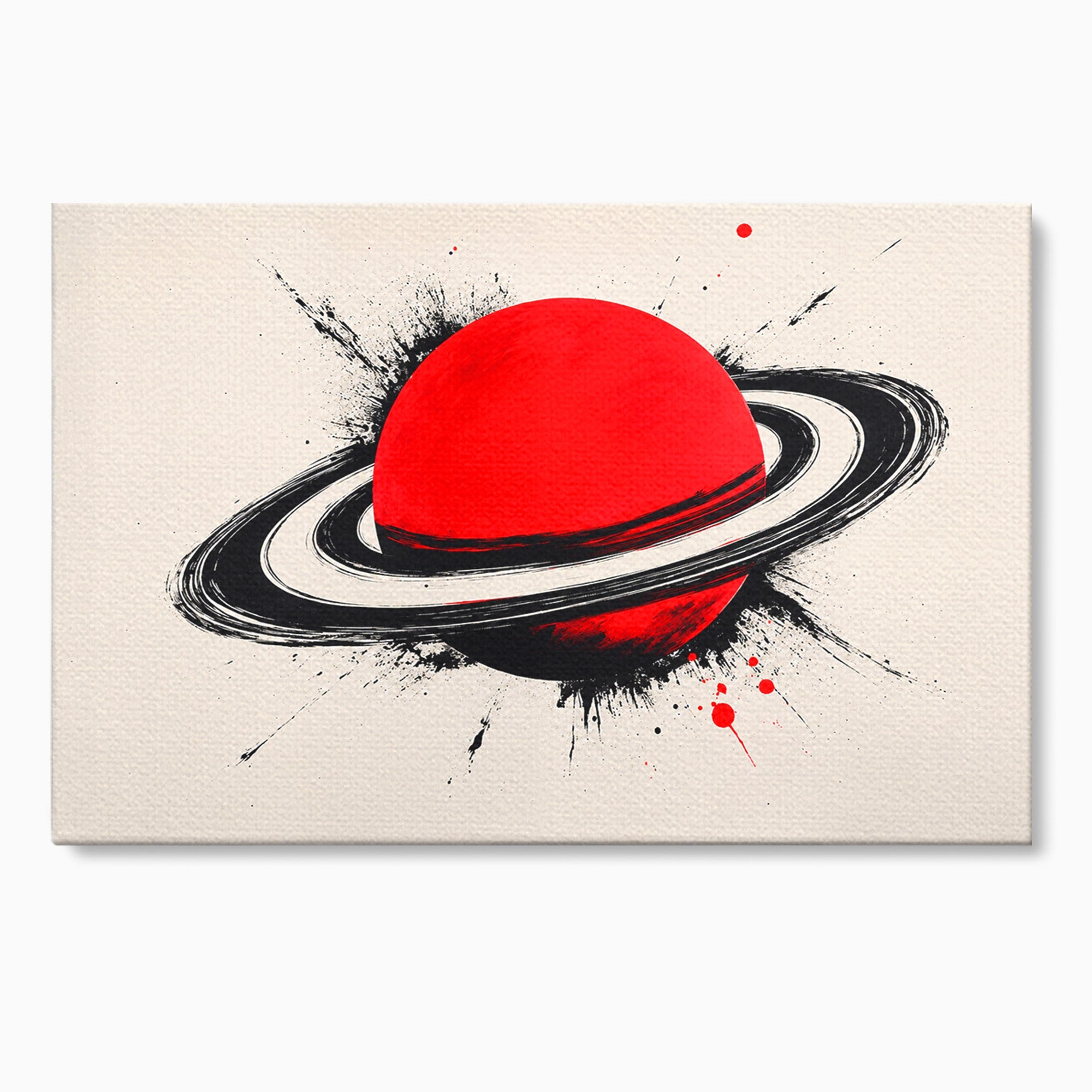 Tablou Canvas Premium LuxCanva® S1027, Planeta Rosie, Planeta, Spatiu, Abstract, Modern, Birou, Culori Vibrante